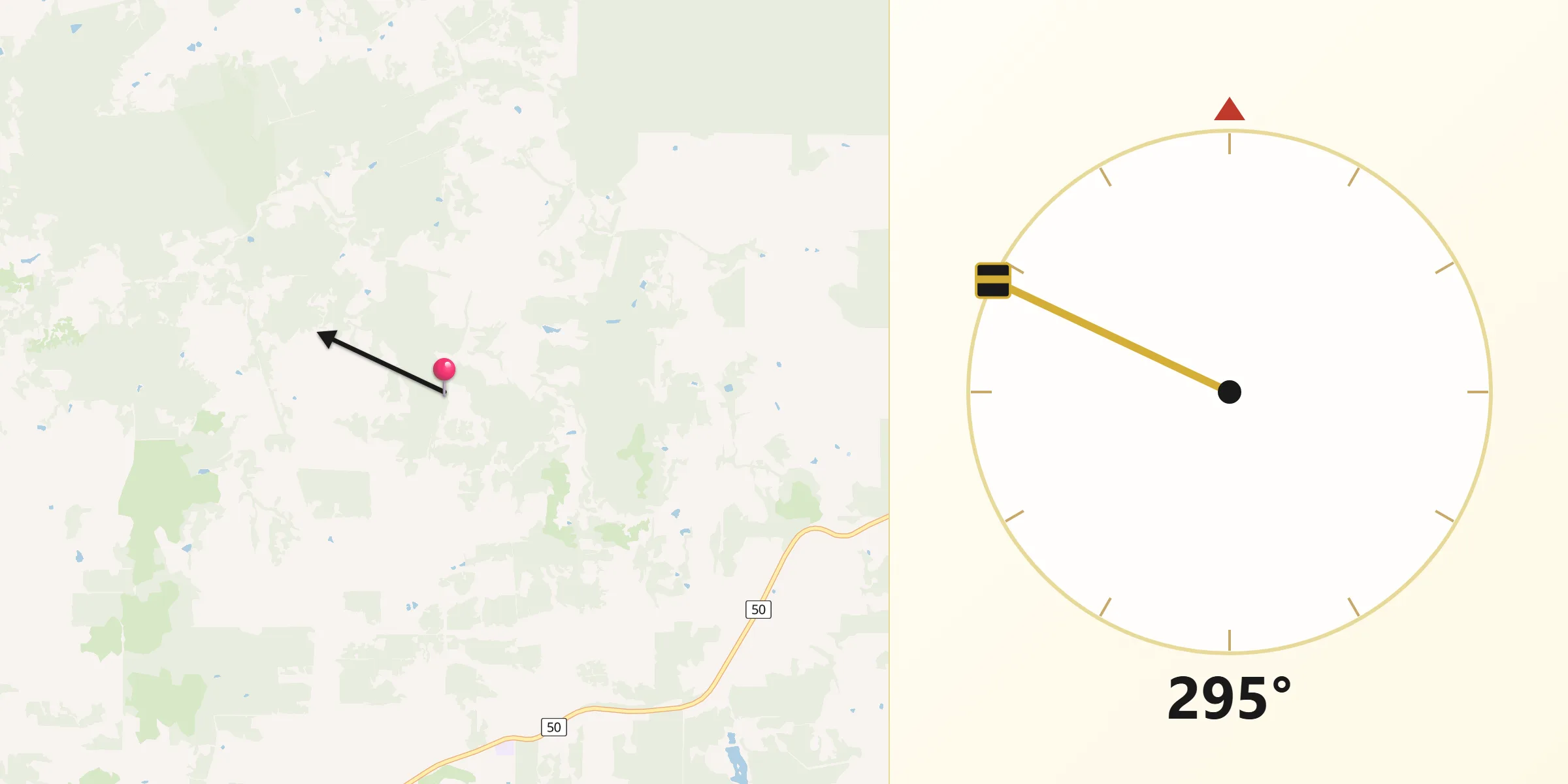 Qibla Direction from Gidgegannup