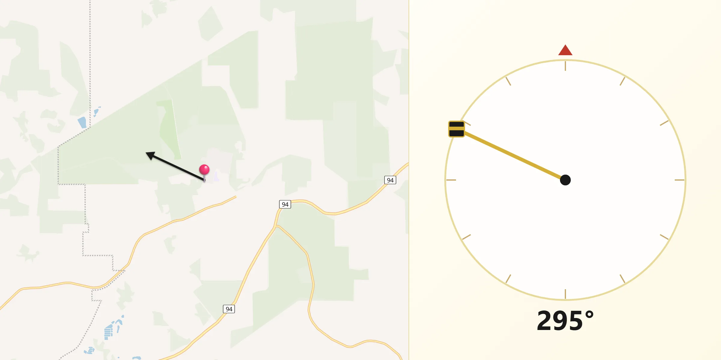 Qibla Direction from Wundowie