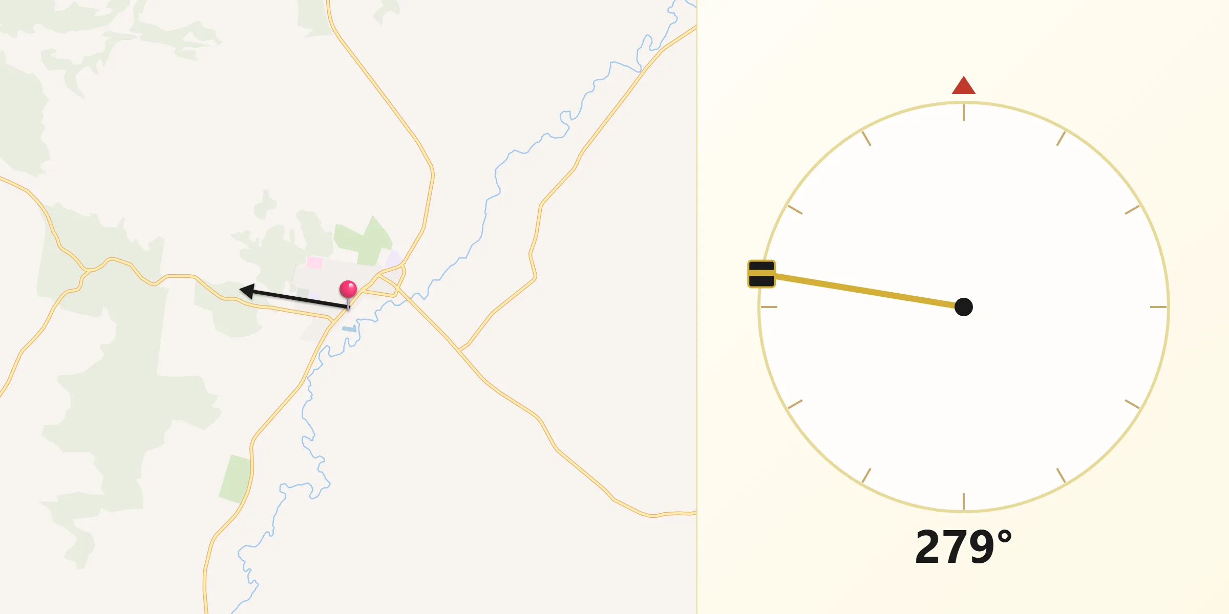 Qibla Direction from Coolah
