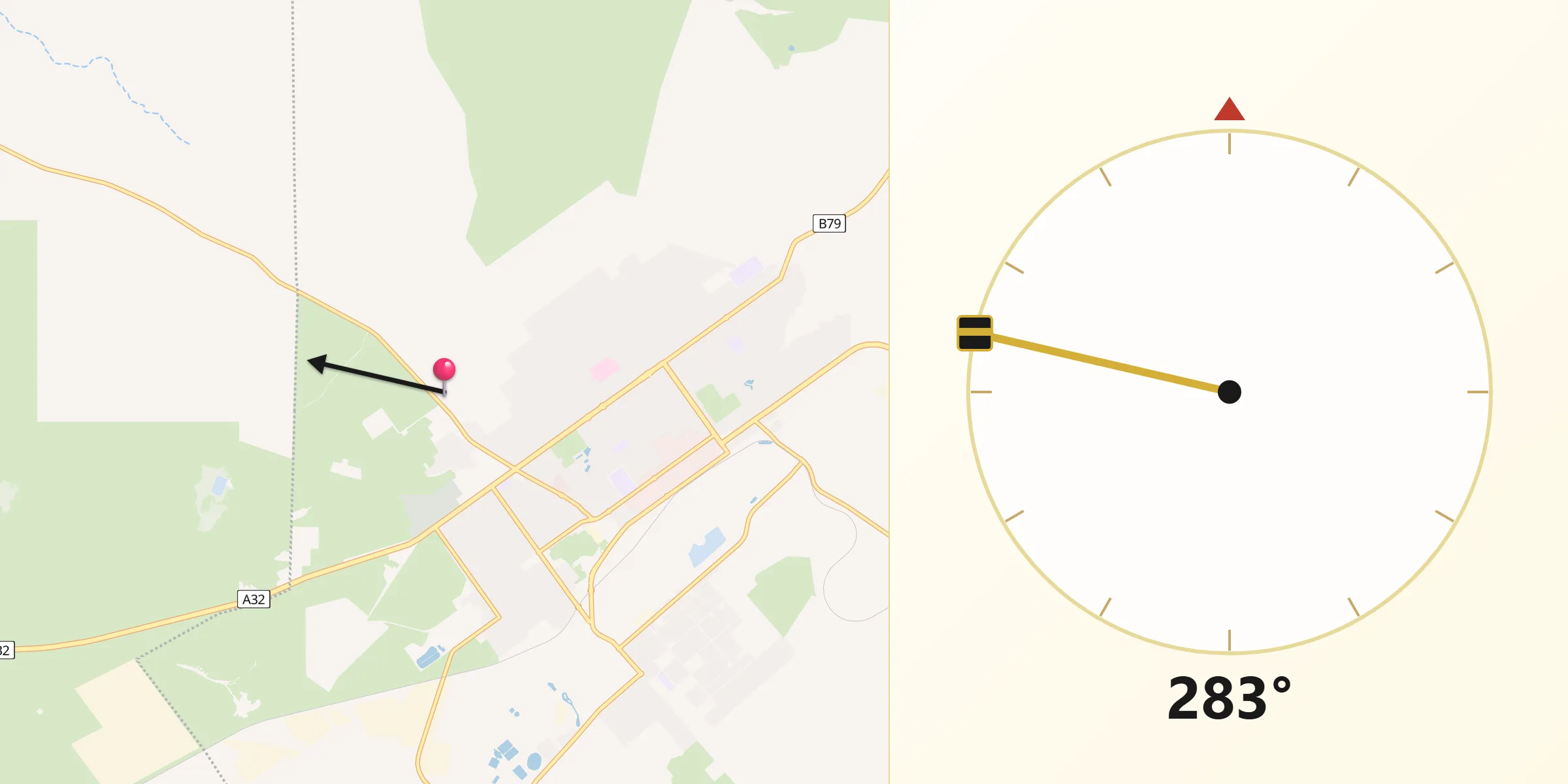 Qibla Direction from Broken Hill Municipality