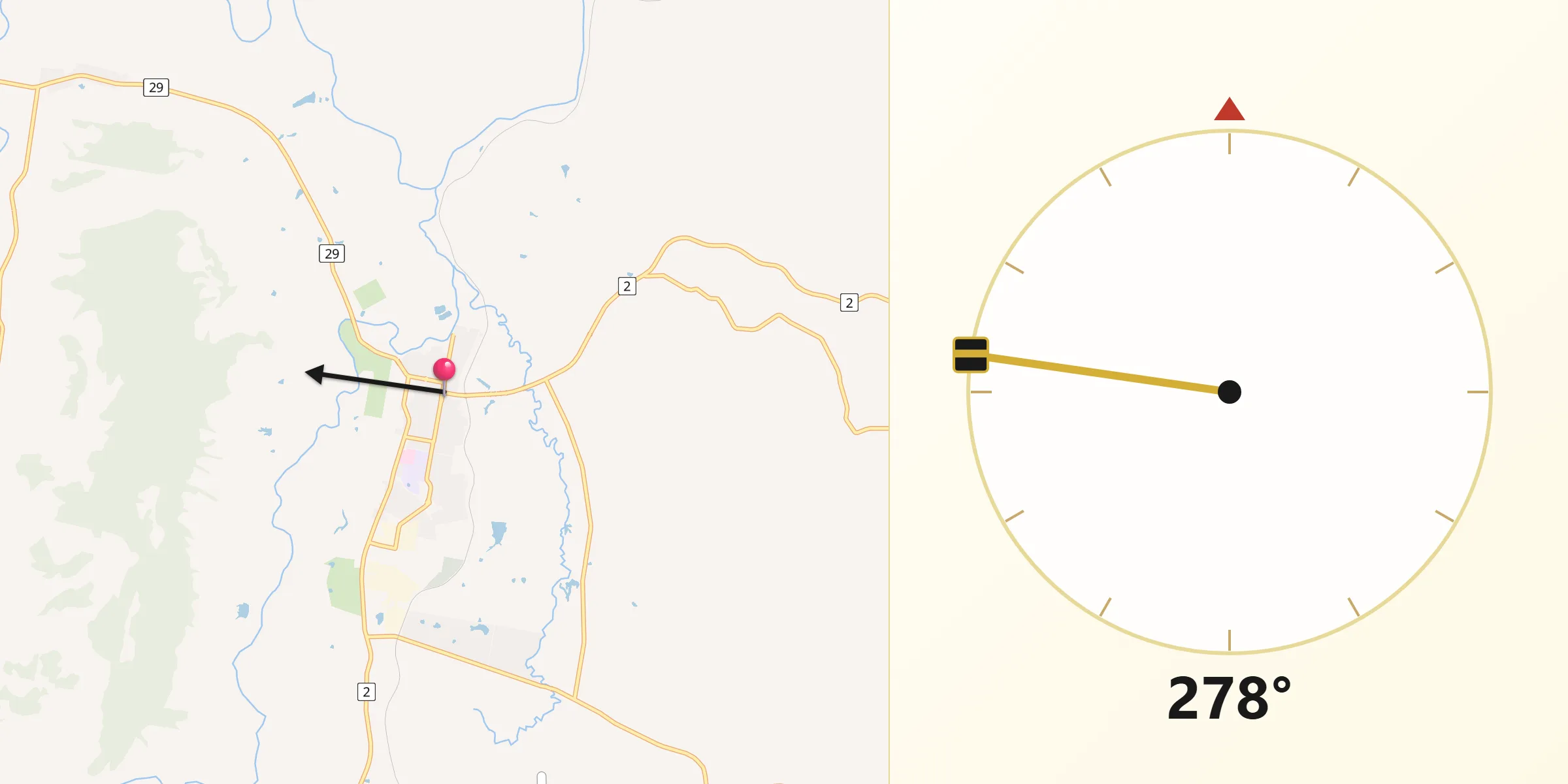 Qibla Direction from Gloucester