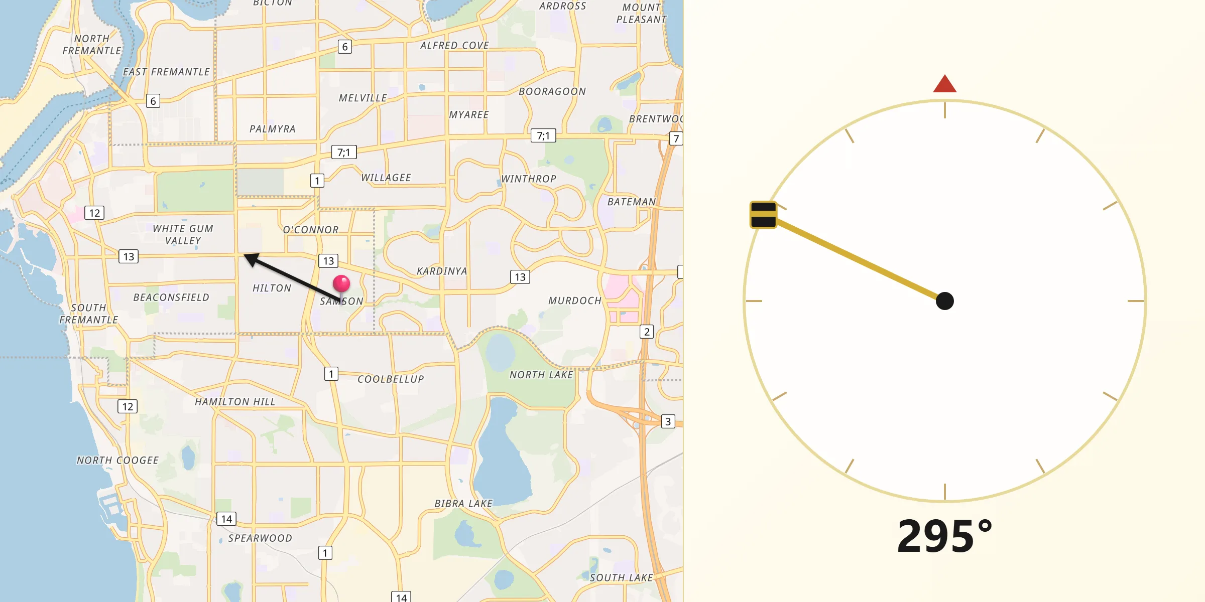Qibla Direction from Samson