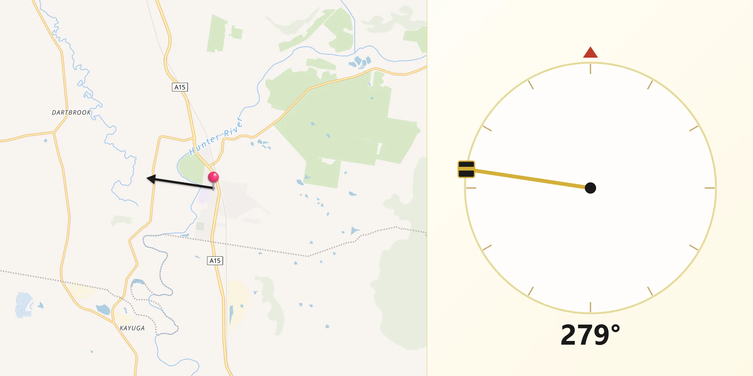 Qibla Direction from Aberdeen
