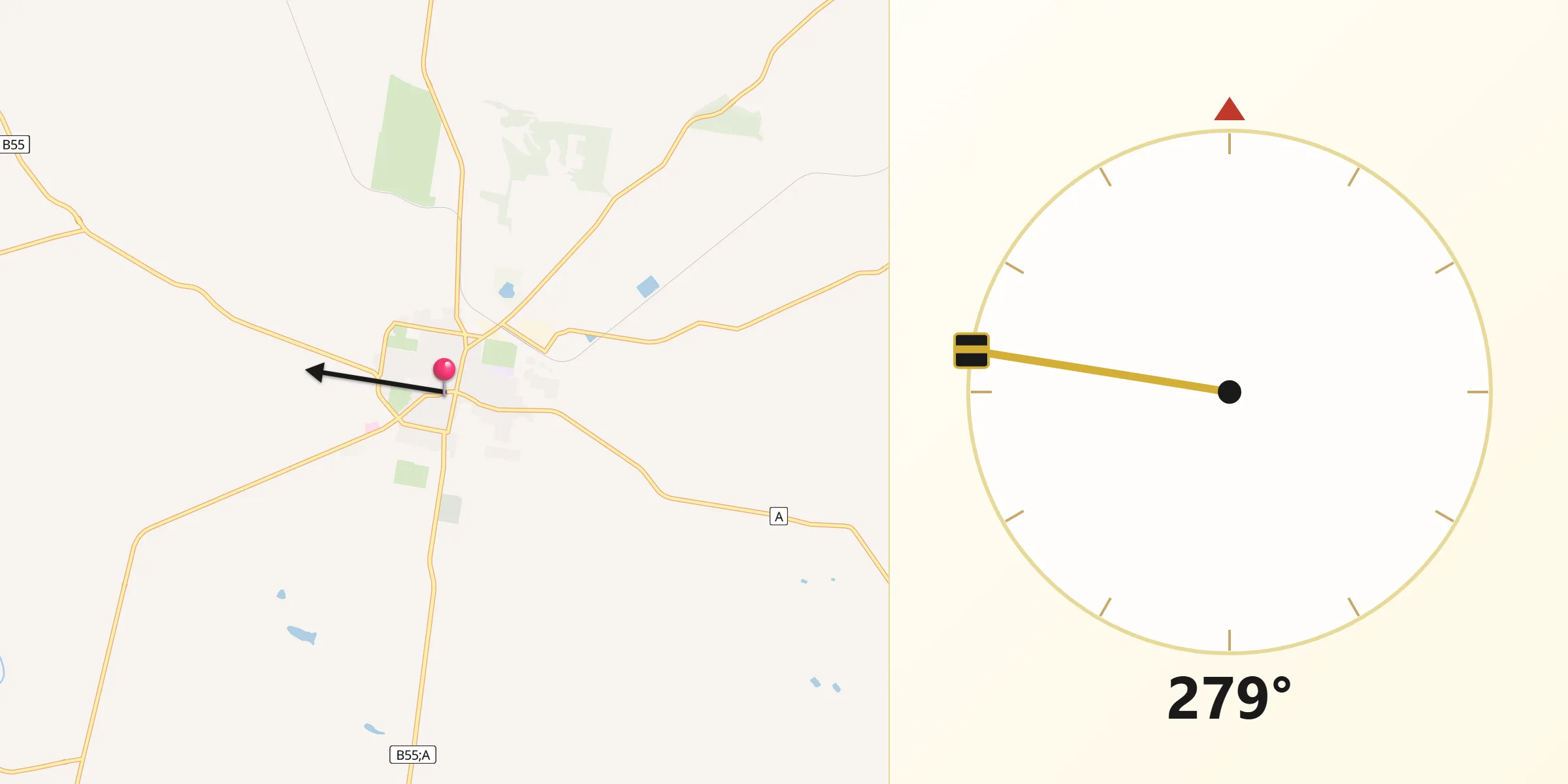 Qibla Direction from Gulgong