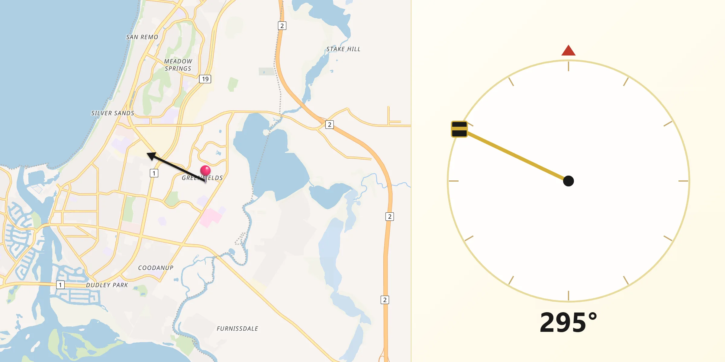 Qibla Direction from Greenfields