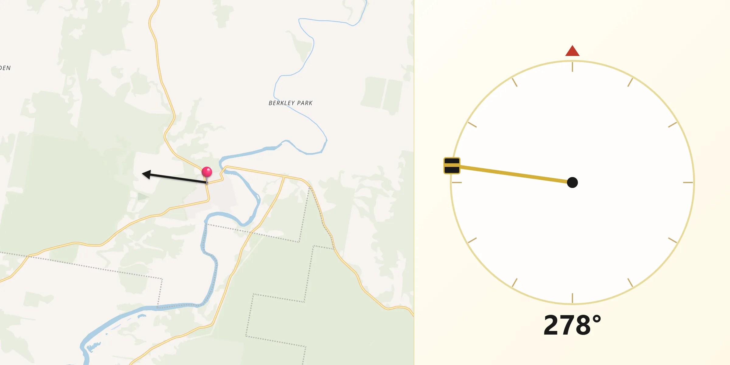 Qibla Direction from Clarence Town