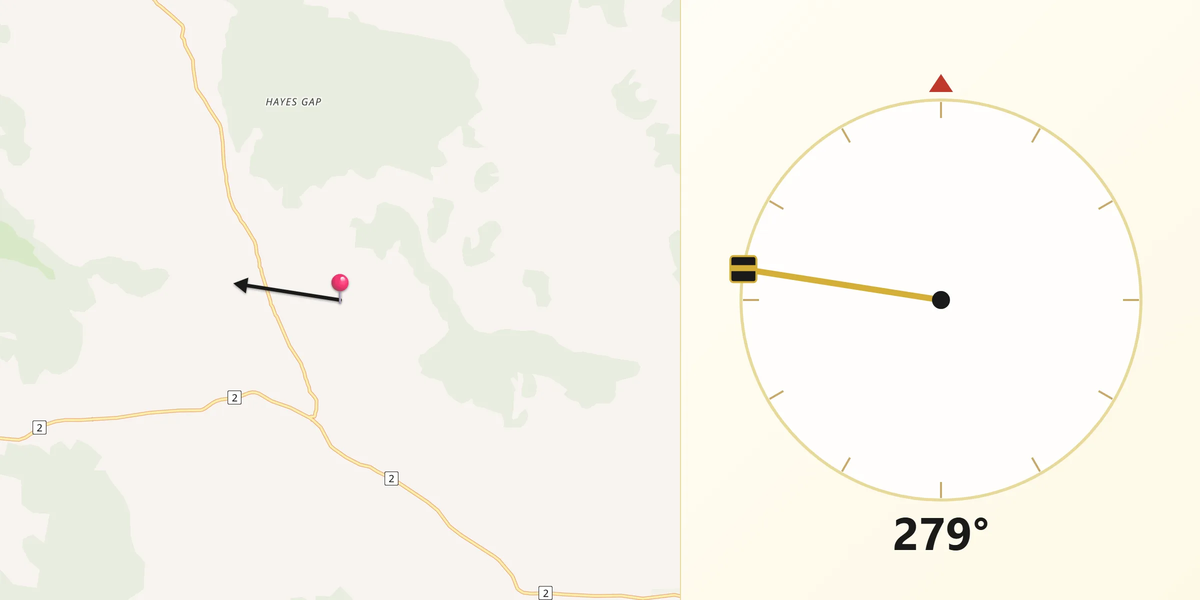 Qibla Direction from Mid-Western Regional