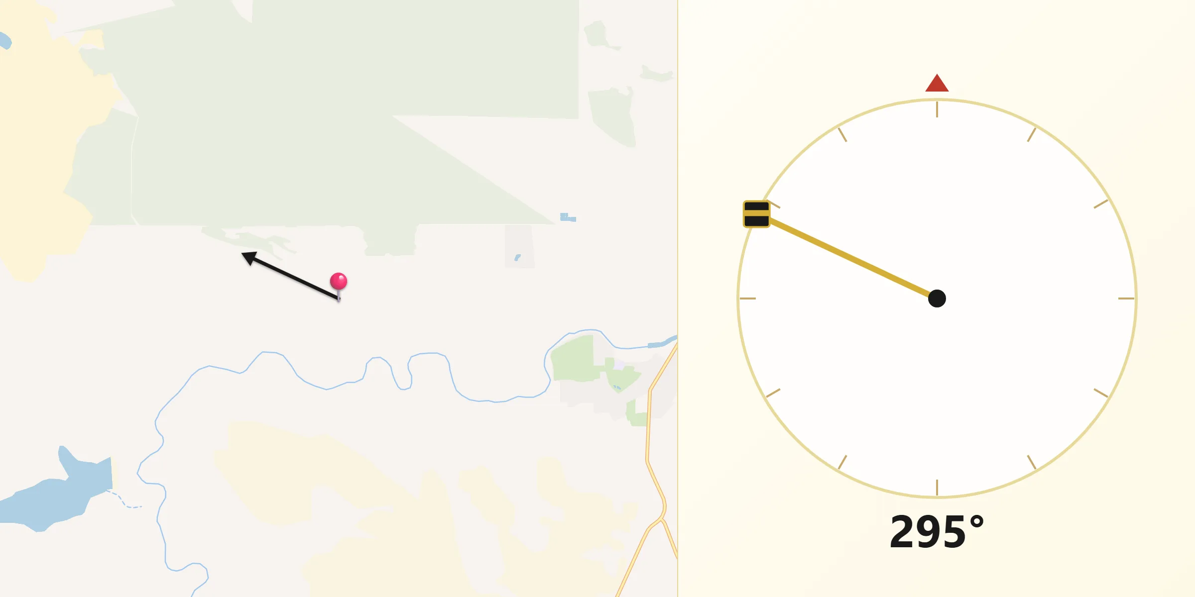 Qibla Direction from Boddington