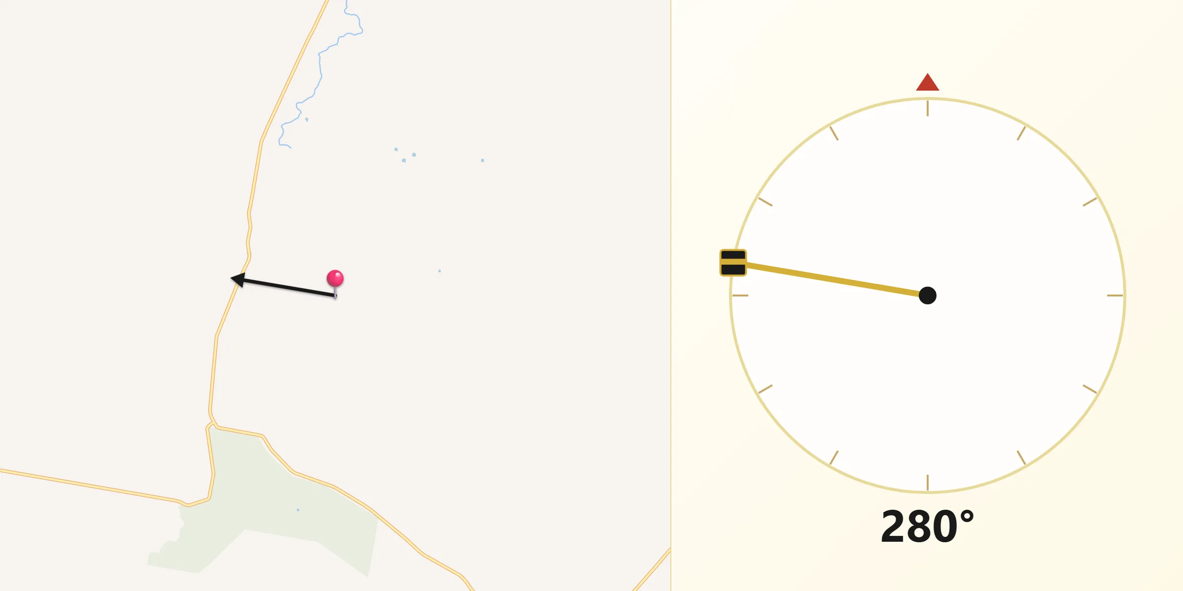 Qibla Direction from Parkes