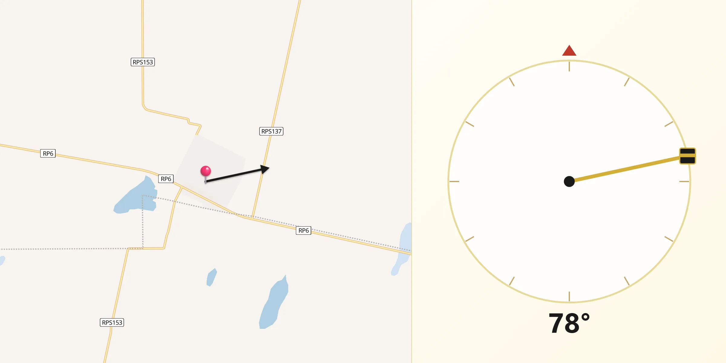 Dirección de la Qibla desde Ordóñez