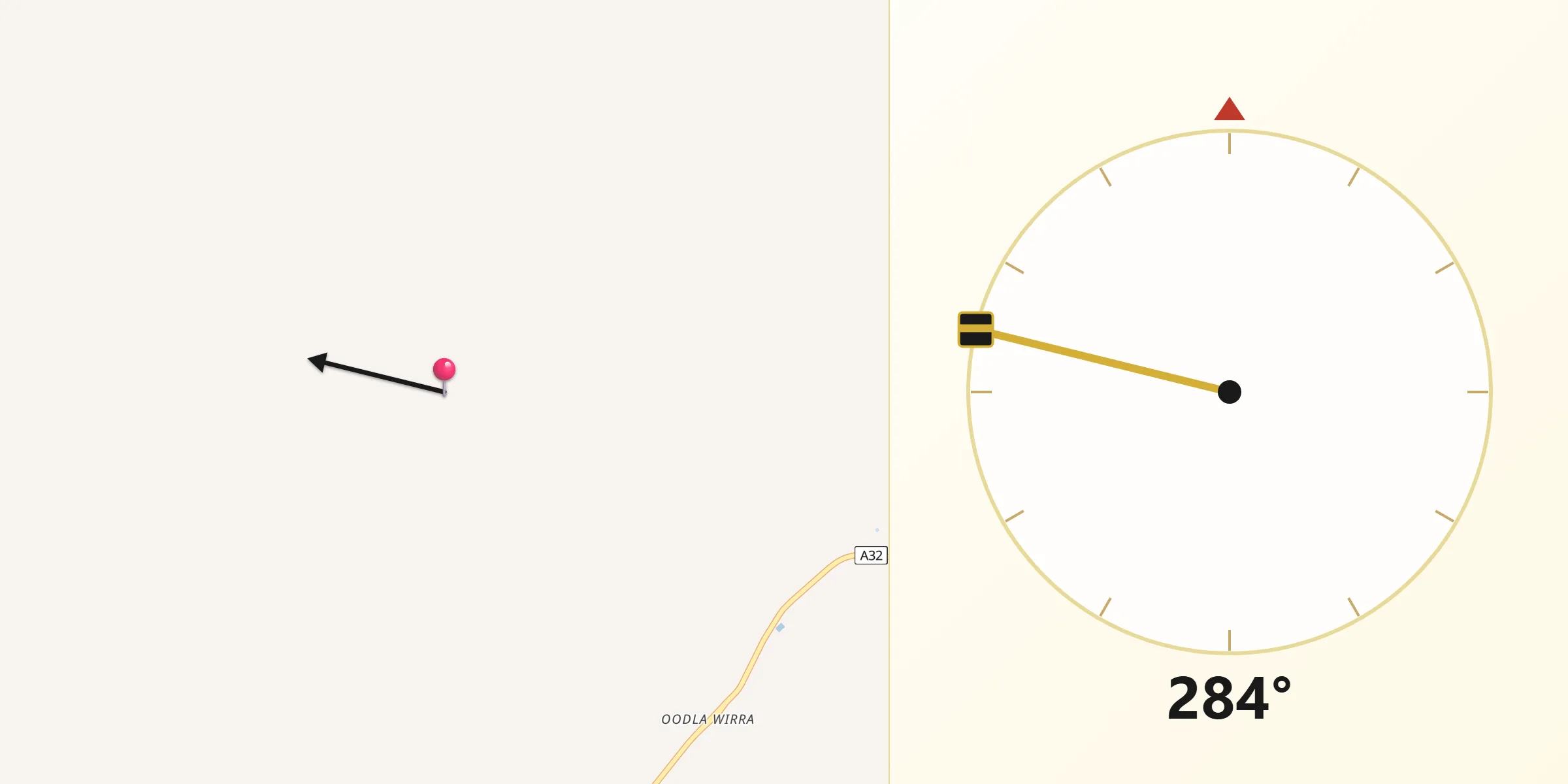 Qibla Direction from Peterborough