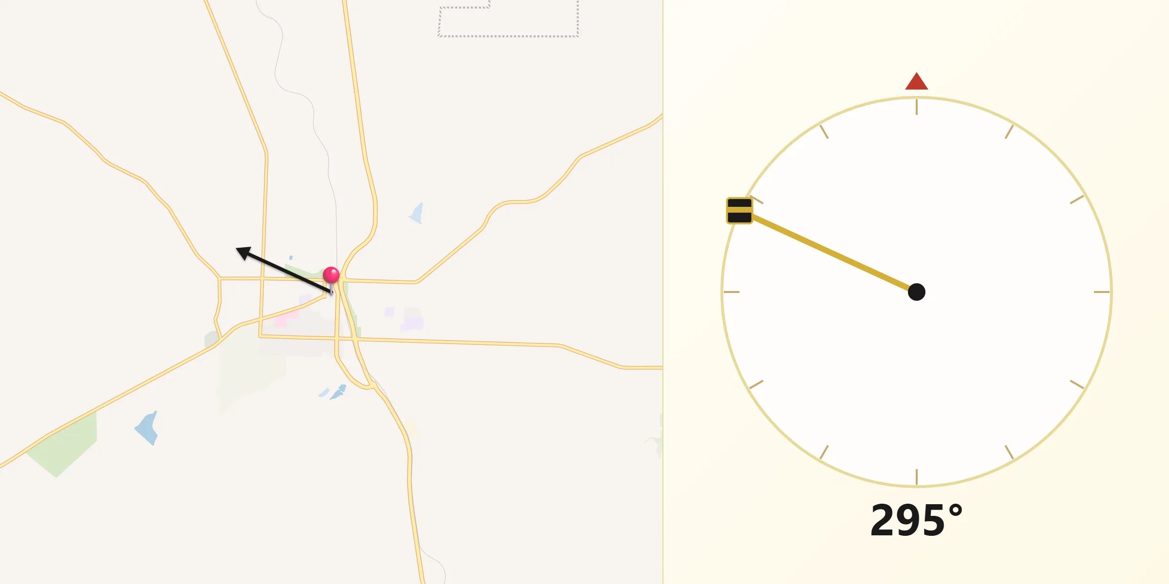 Qibla Direction from Narrogin
