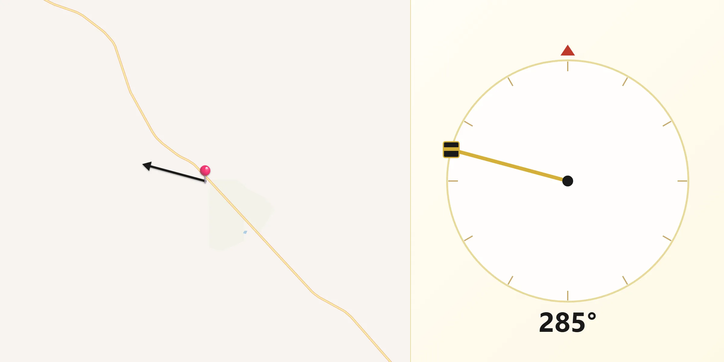 Qibla Direction from Kimba