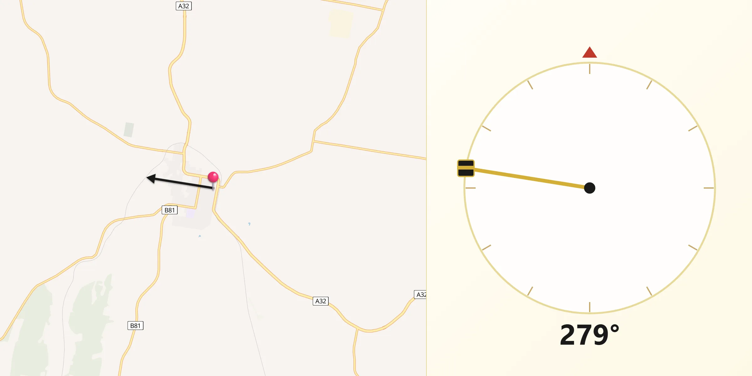 Qibla Direction from Molong