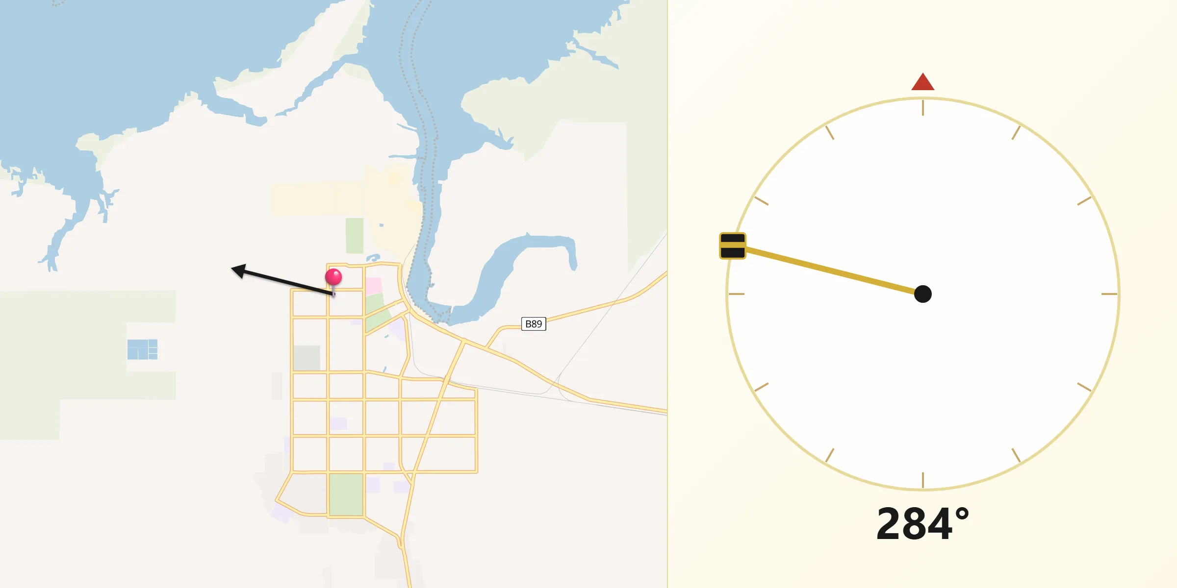Qibla Direction from Port Pirie West