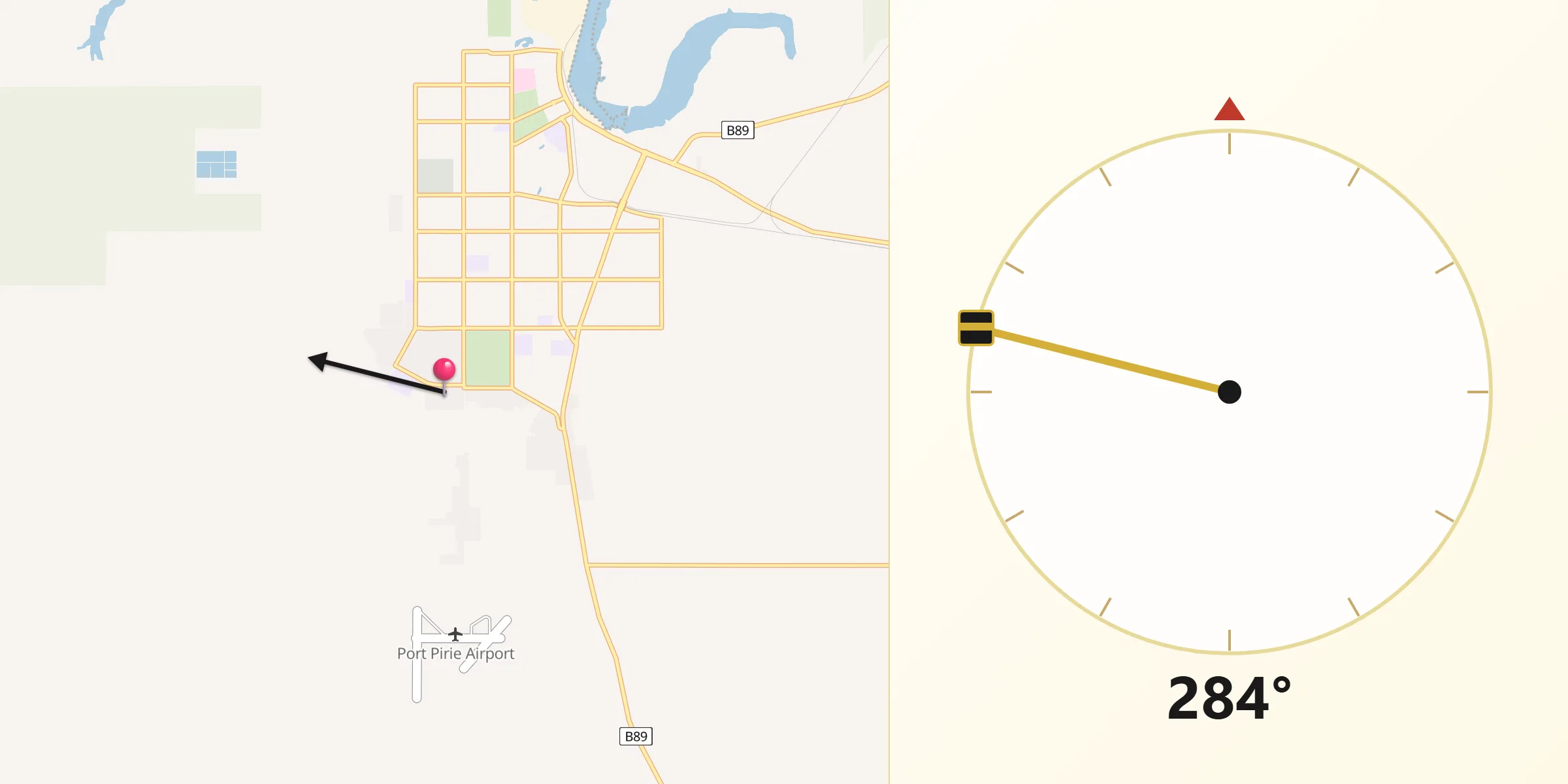 Qibla Direction from Risdon Park South