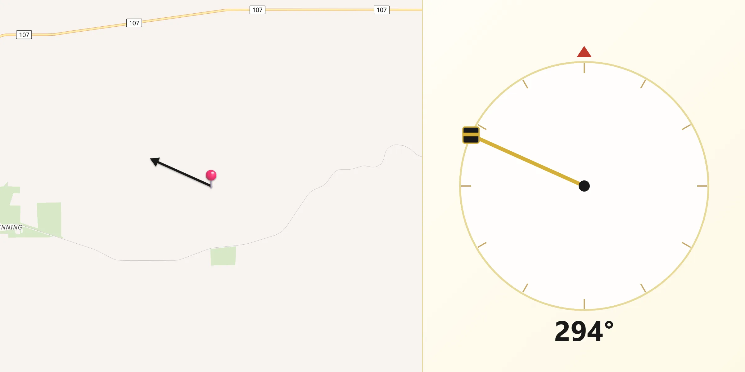 Qibla Direction from Dumbleyung Shire