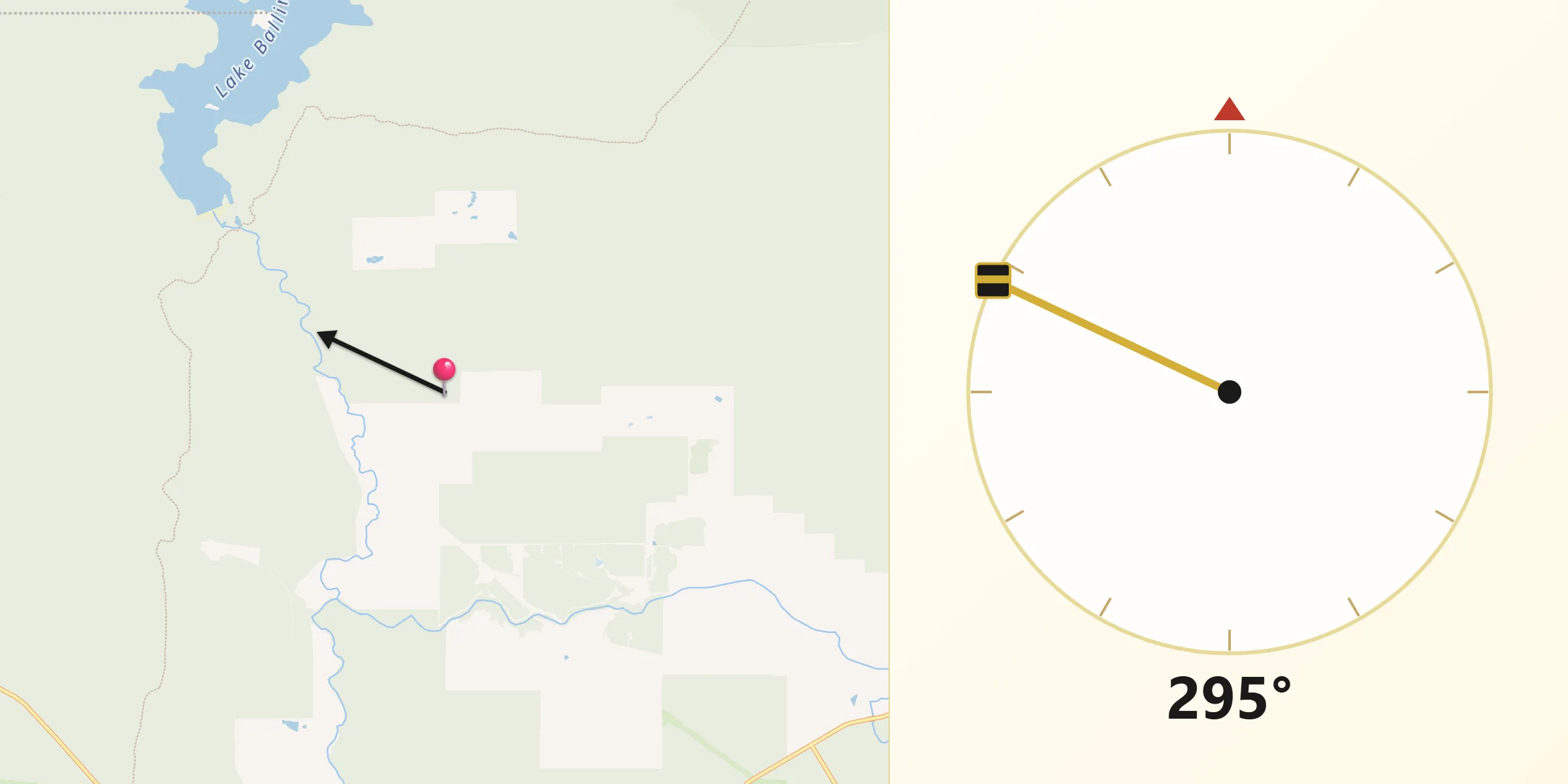 Qibla Direction from Collie