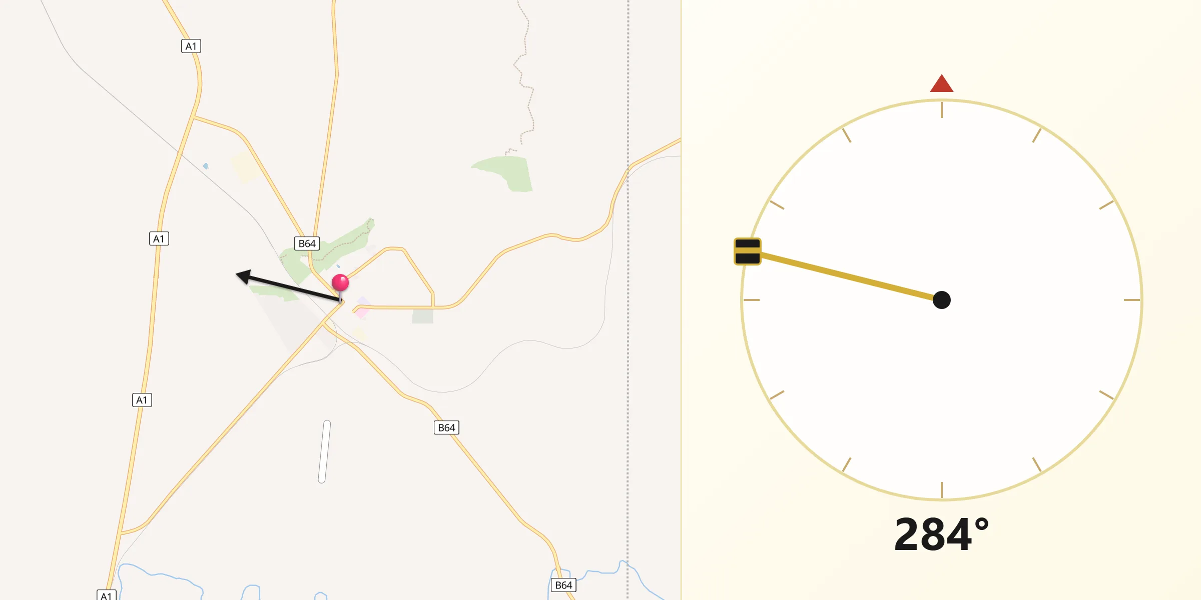Qibla Direction from Crystal Brook