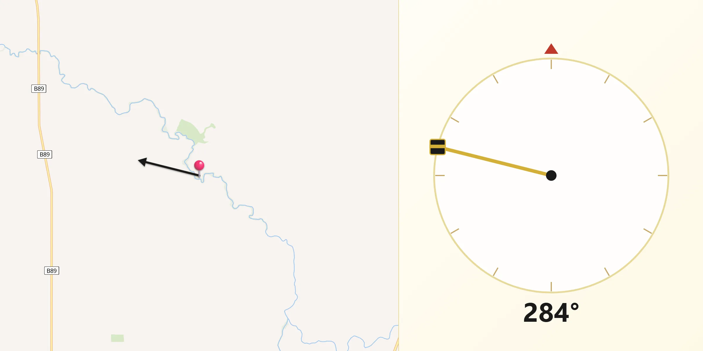 Qibla Direction from Port Pirie City and Dists