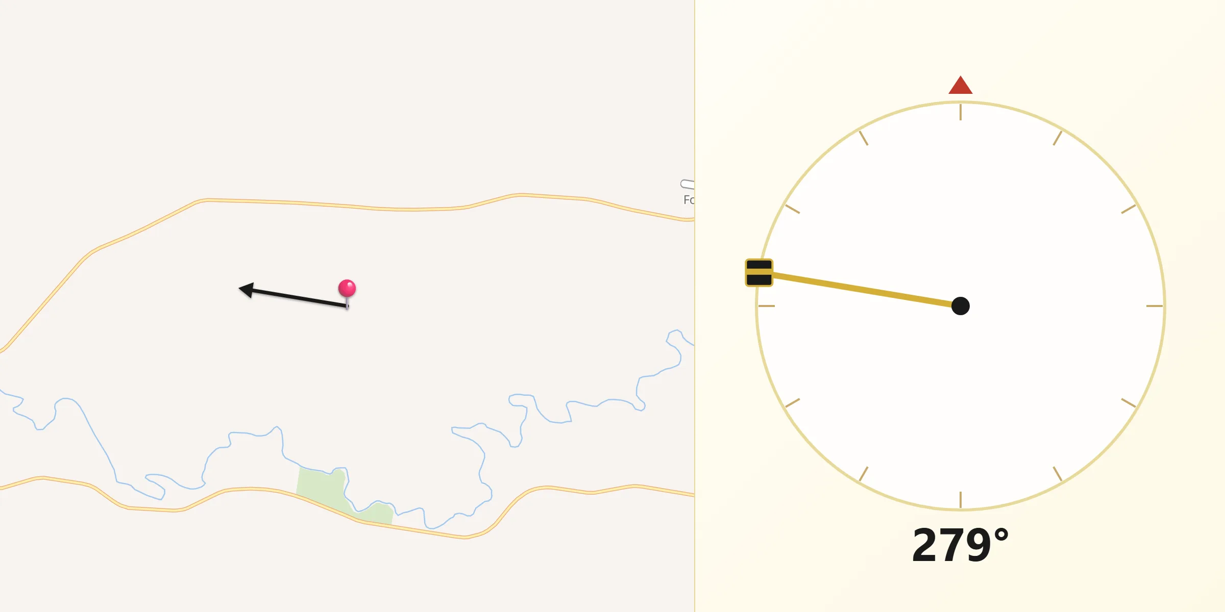 Qibla Direction from Forbes