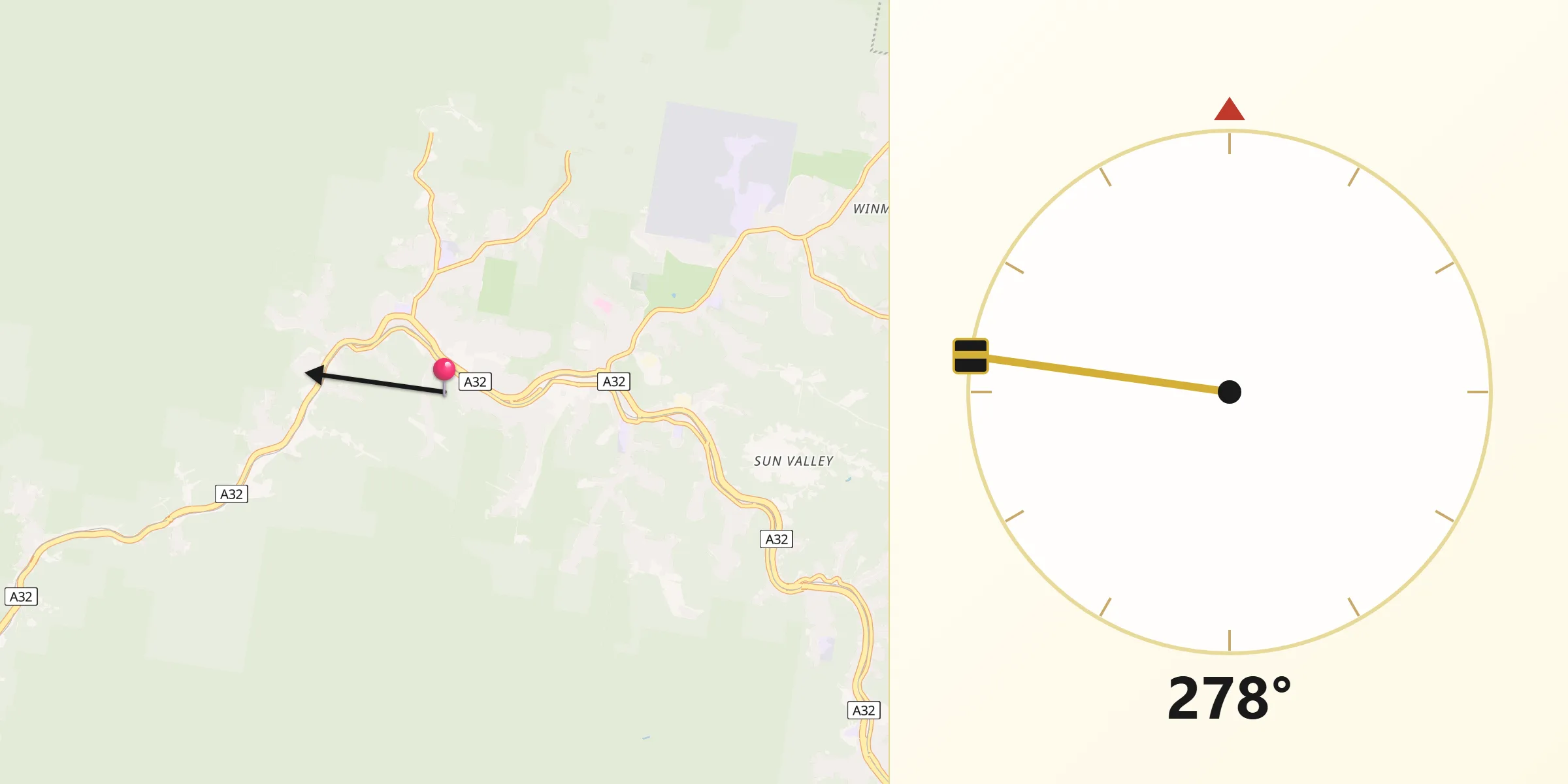 Qibla Direction from Springwood