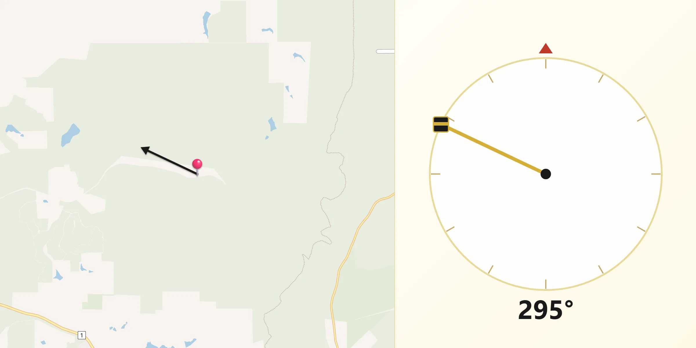 Qibla Direction from Donnybrook-Balingup