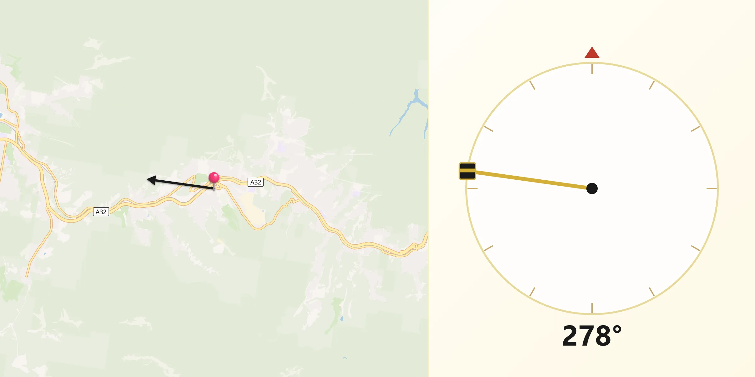 Qibla Direction from Lawson