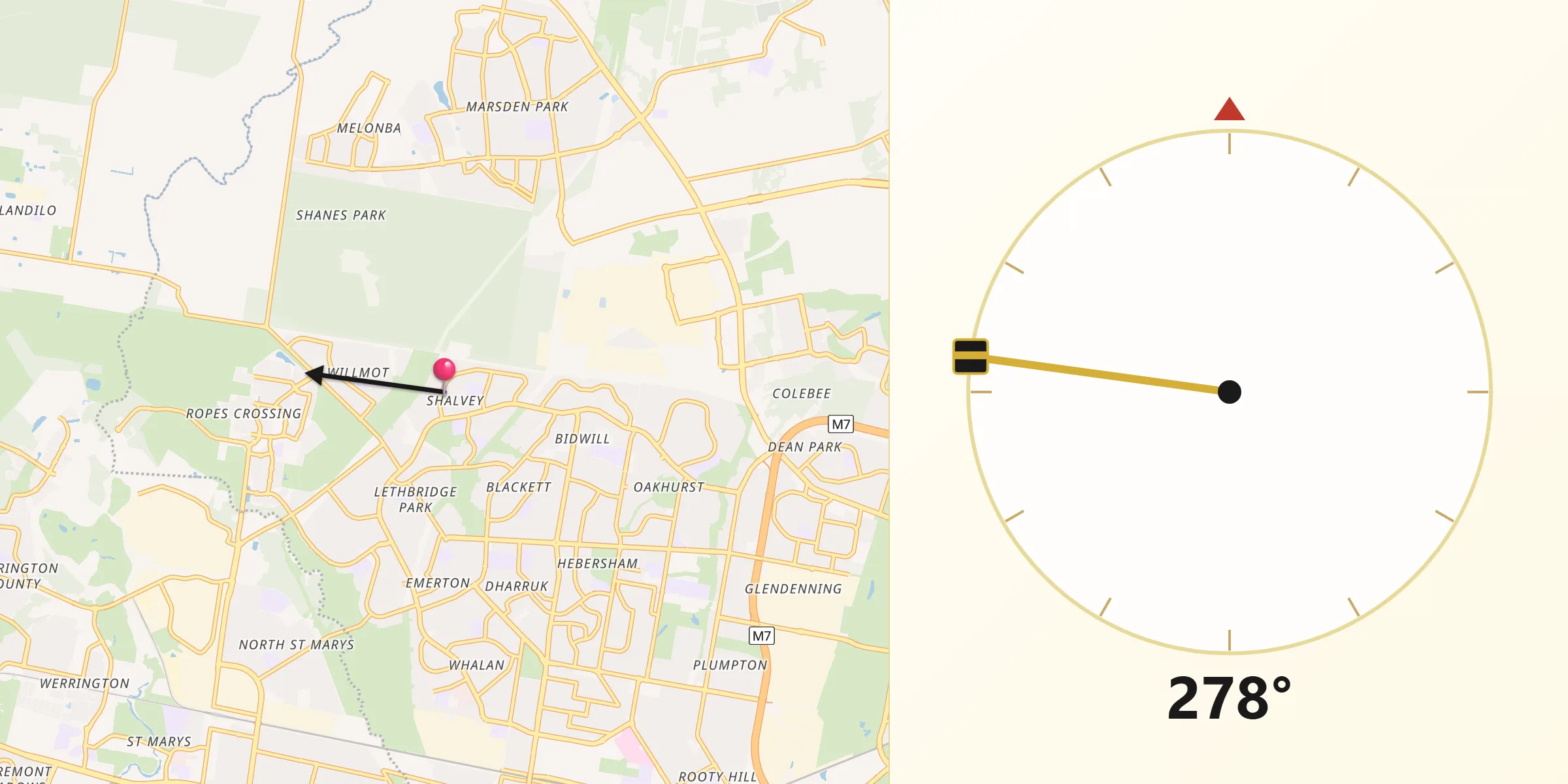 Qibla Direction from Shalvey