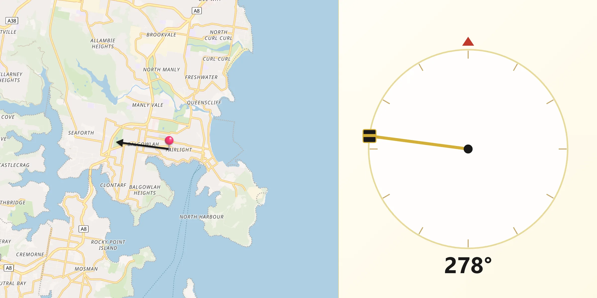 Qibla Direction from Fairlight