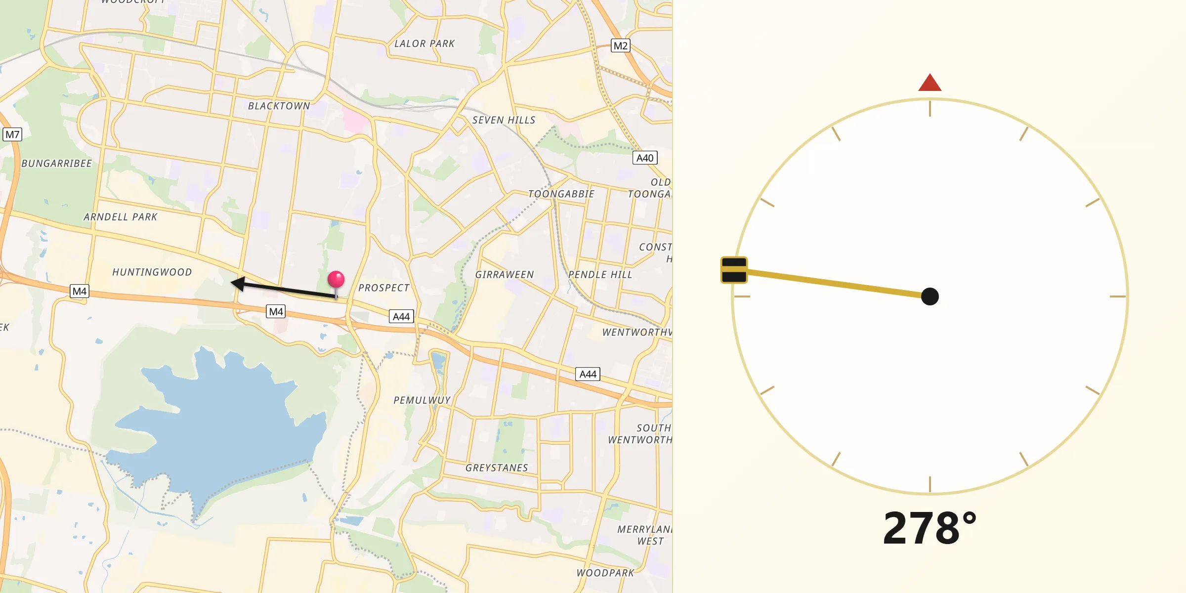 Qibla Direction from Prospect
