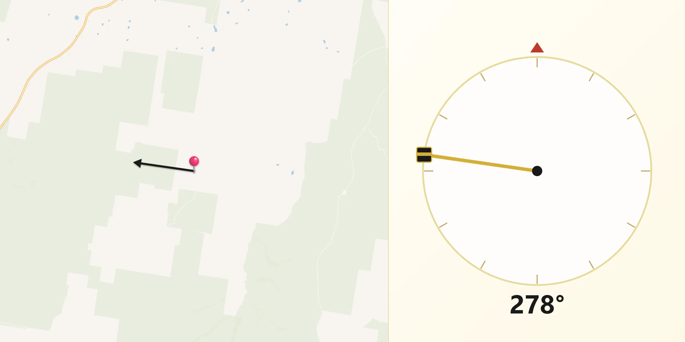 Qibla Direction from Oberon