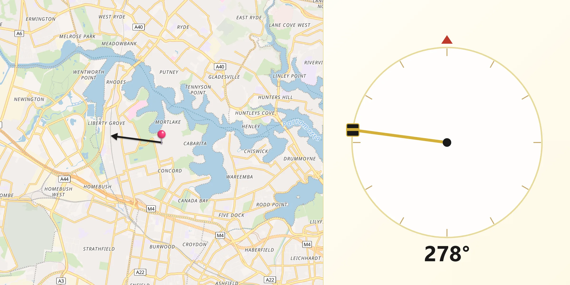 Qibla Direction from Concord