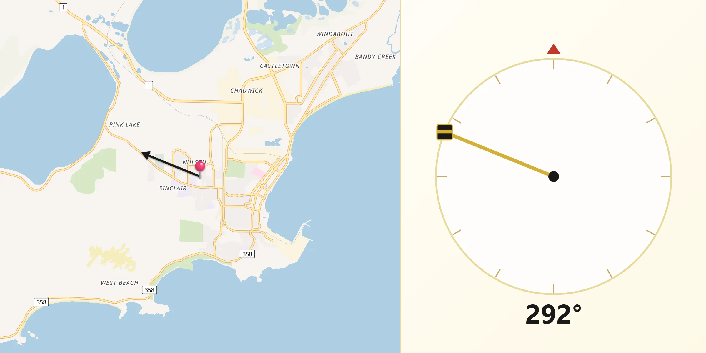 Qibla Direction from Nulsen