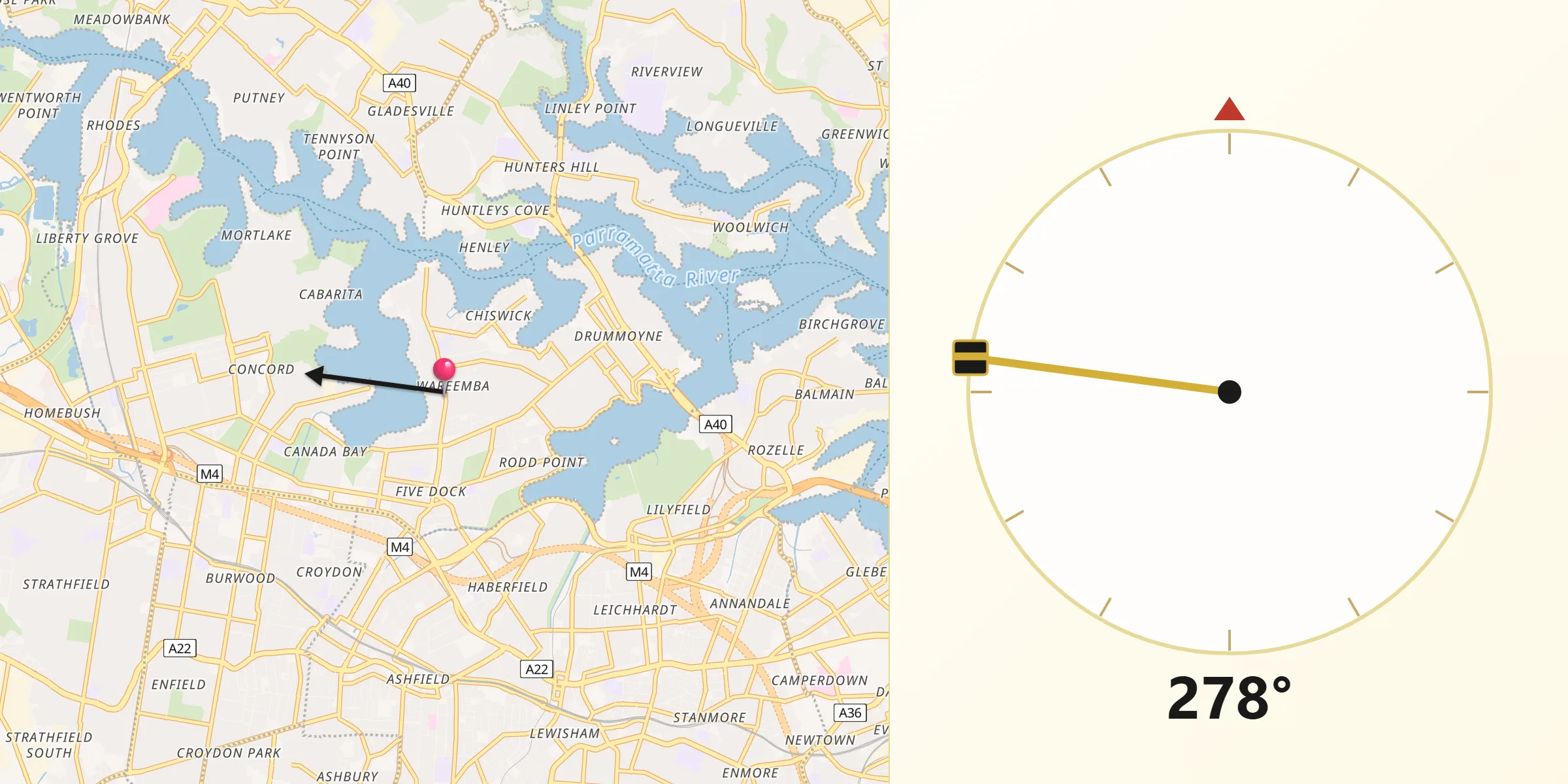 Qibla Direction from Wareemba