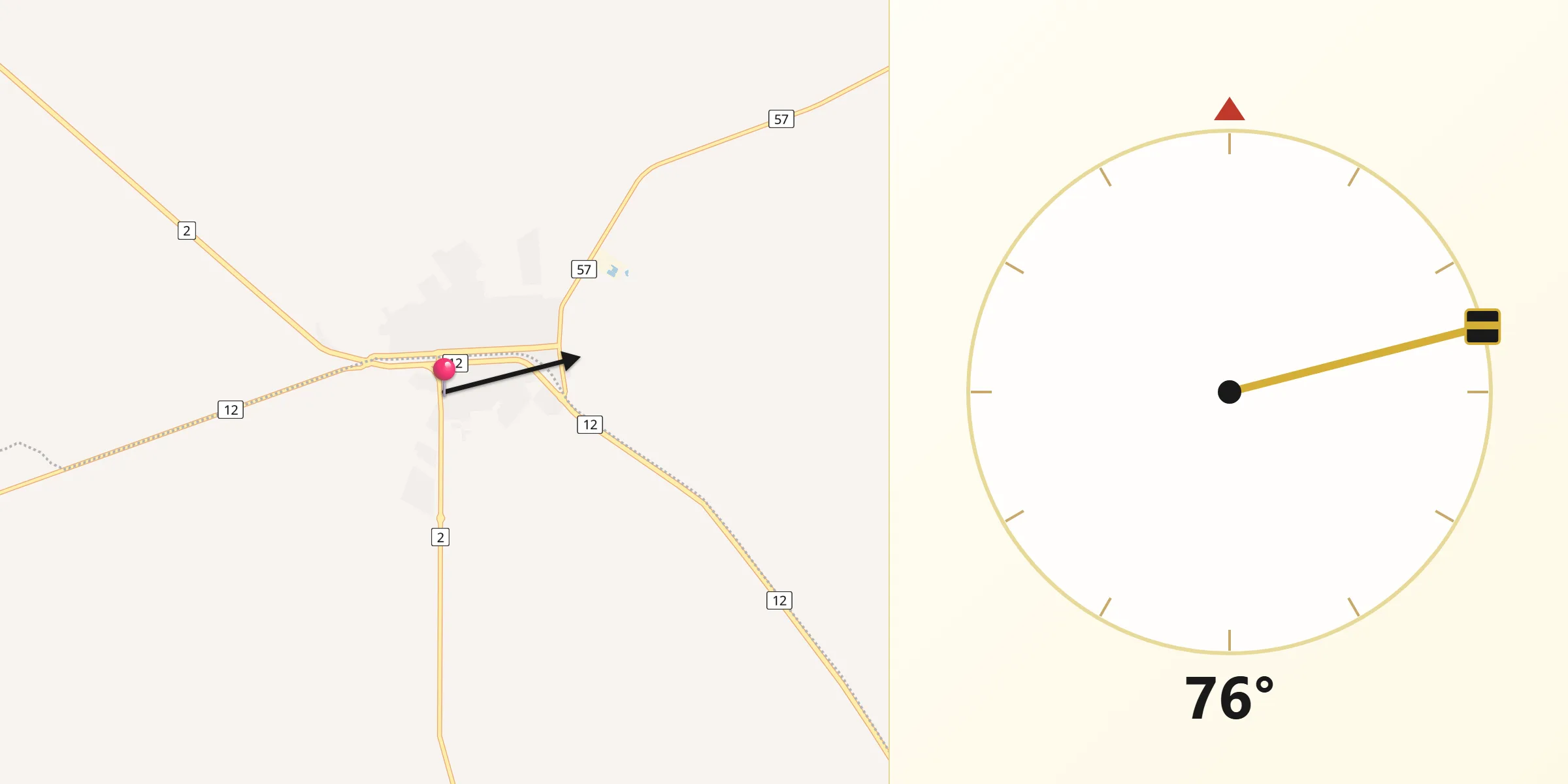 Dirección de la Qibla desde Florencio Sánchez