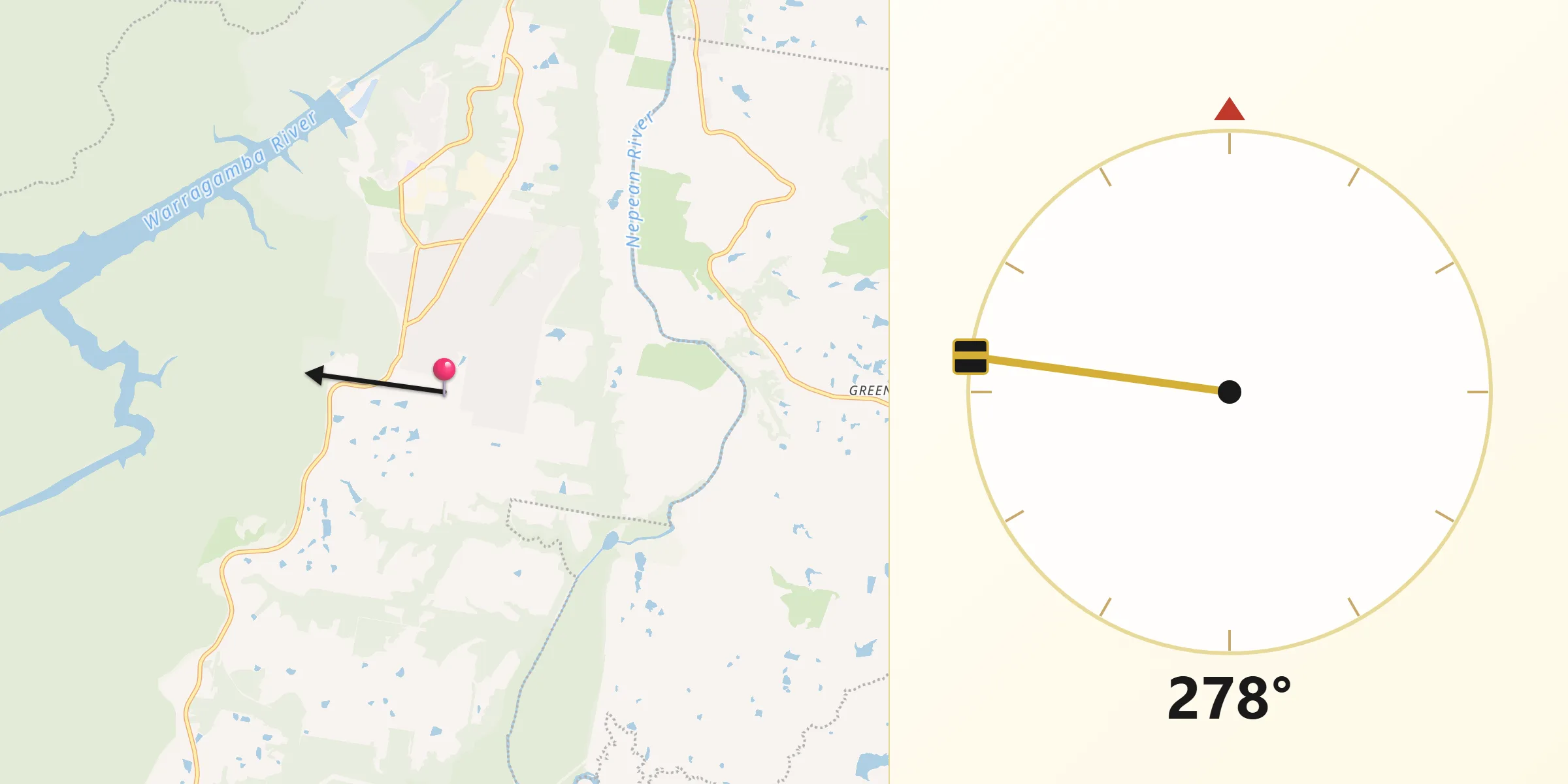 Qibla Direction from Silverdale