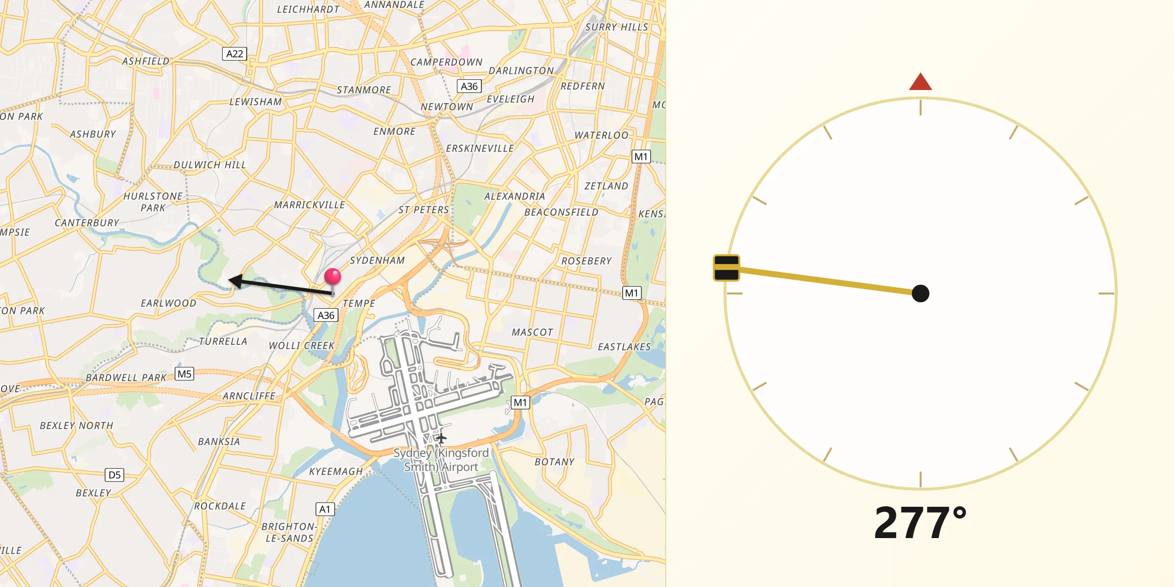 Qibla Direction from Tempe