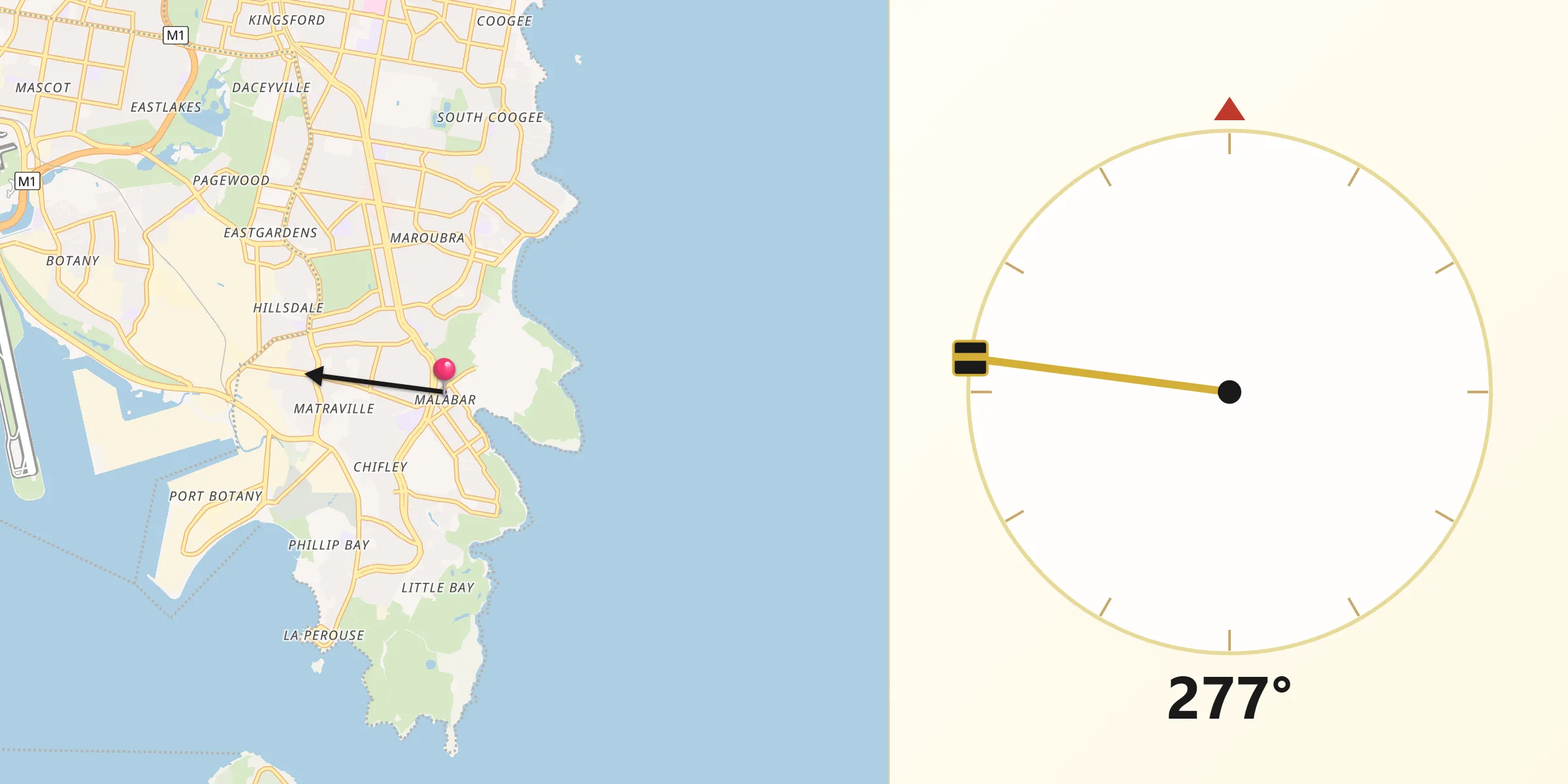 Qibla Direction from Malabar