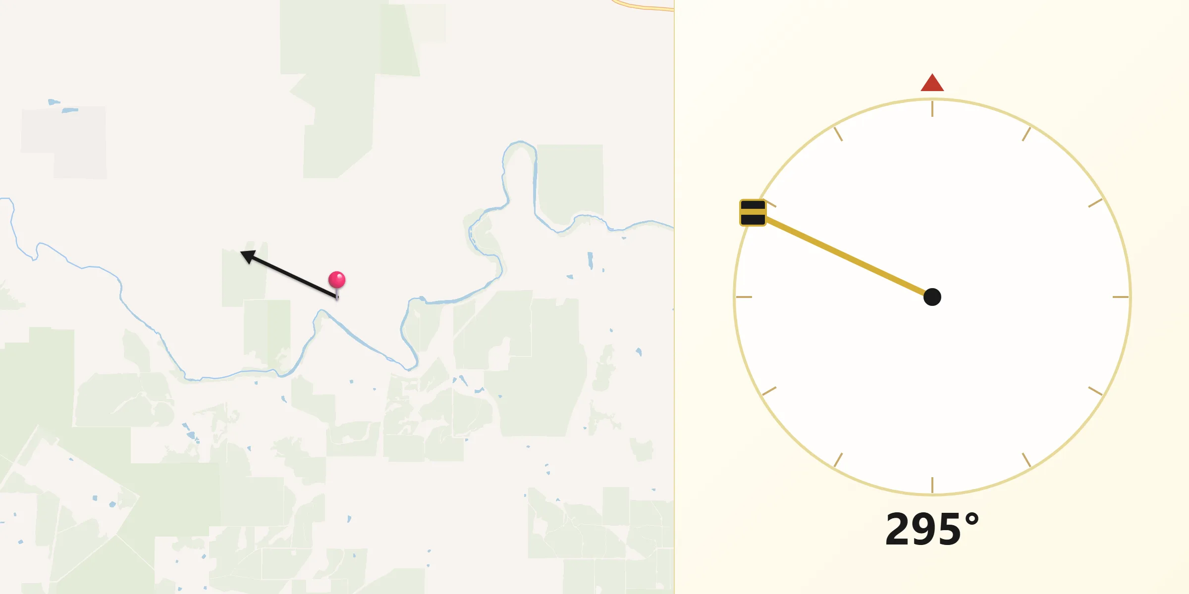 Qibla Direction from Bridgetown-Greenbushes