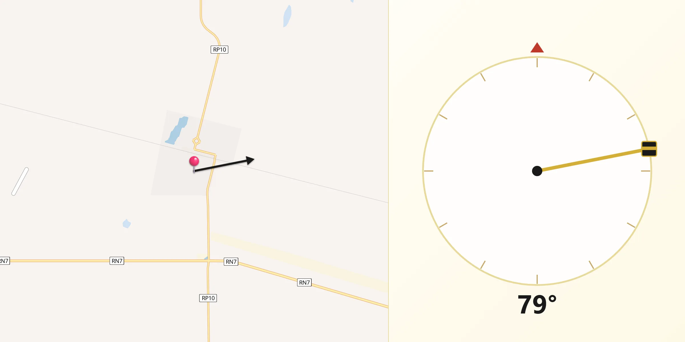 Dirección de la Qibla desde General Levalle