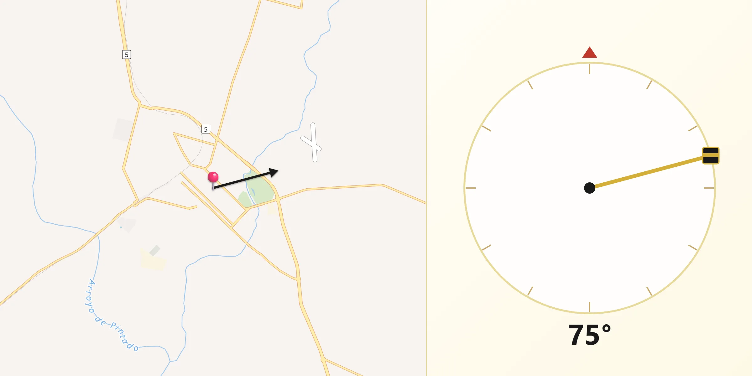 Dirección de la Qibla desde Florida