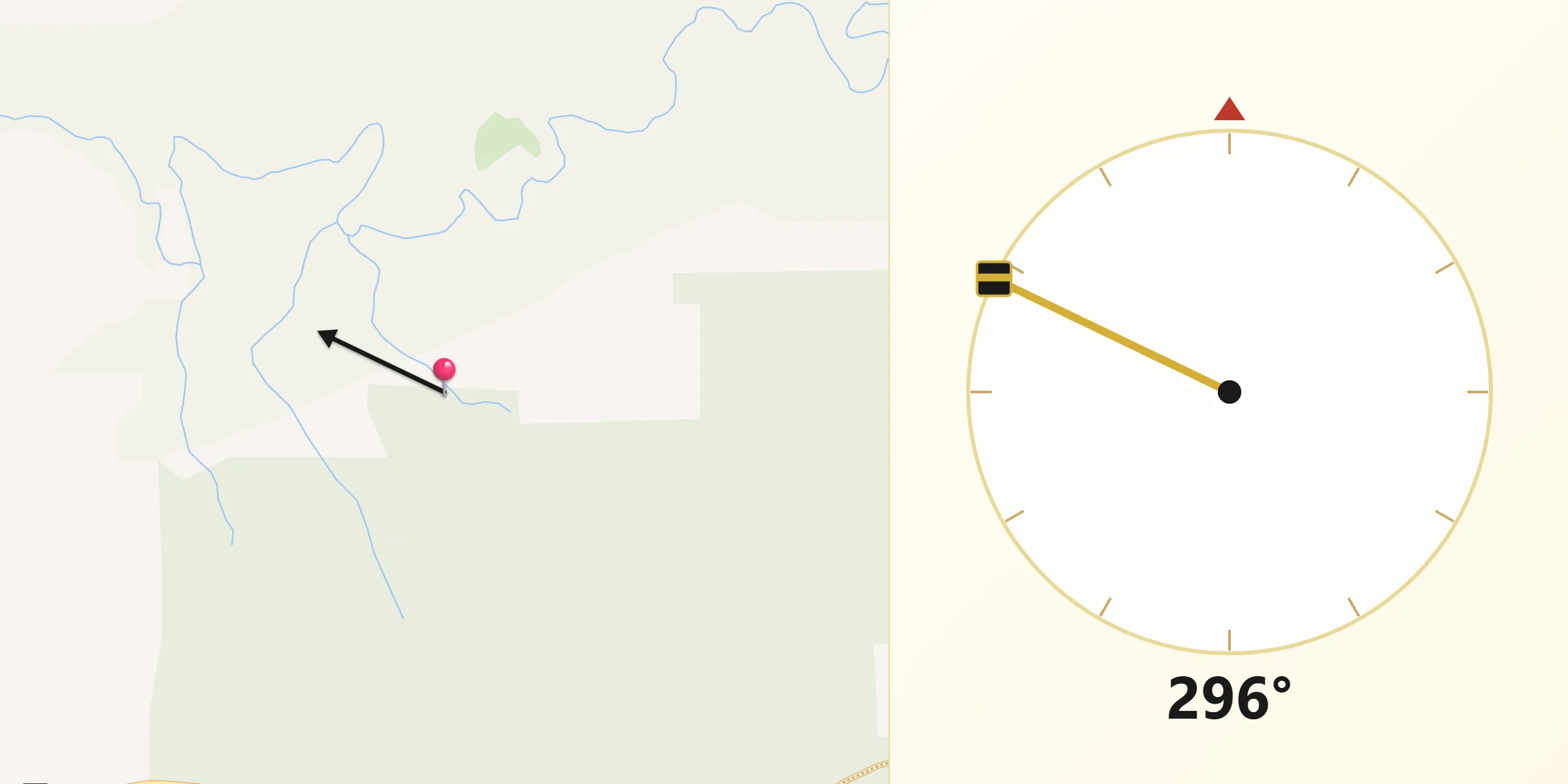 Qibla Direction from Augusta-Margaret River Shire