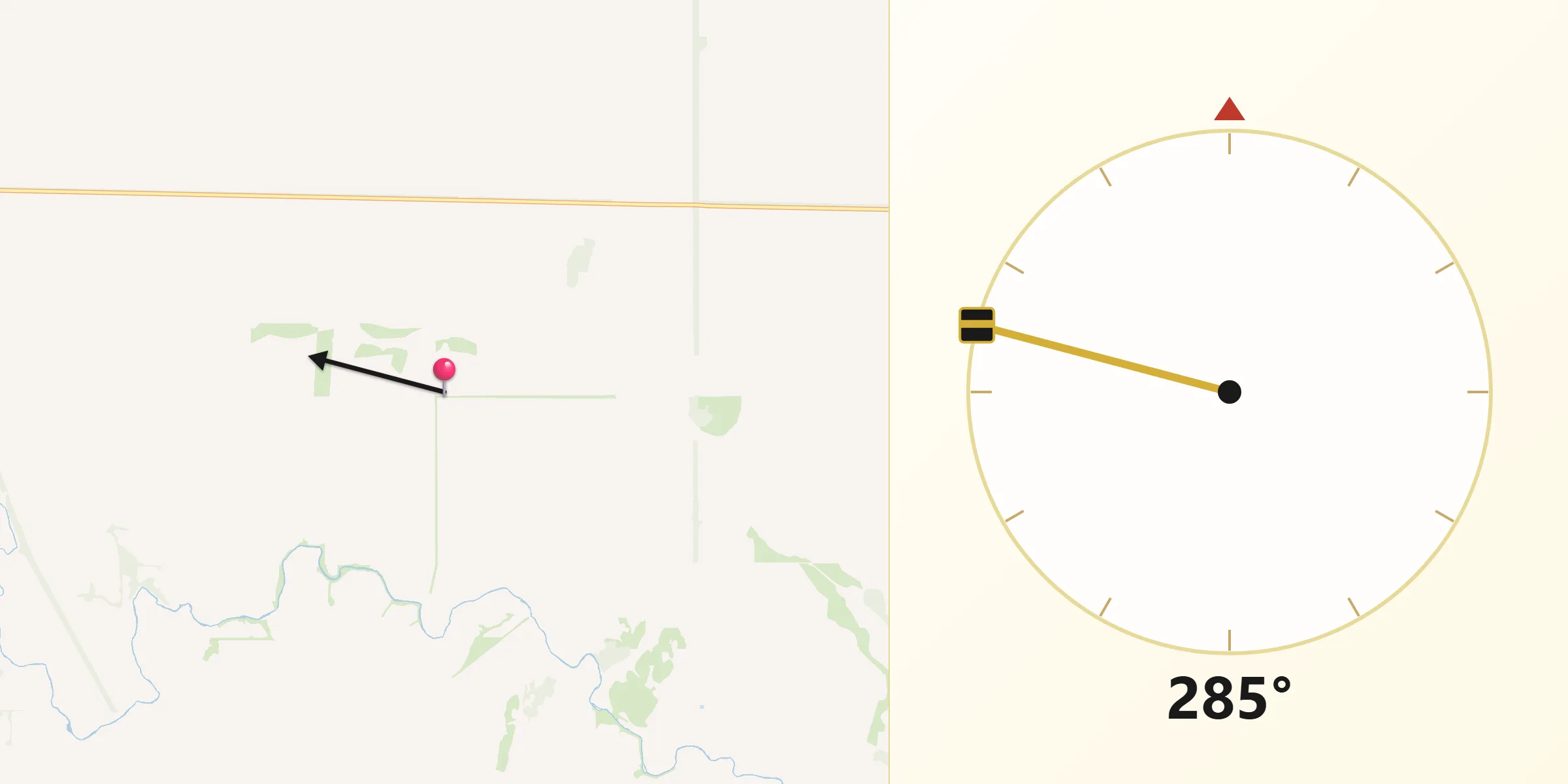 Qibla Direction from Tumby Bay