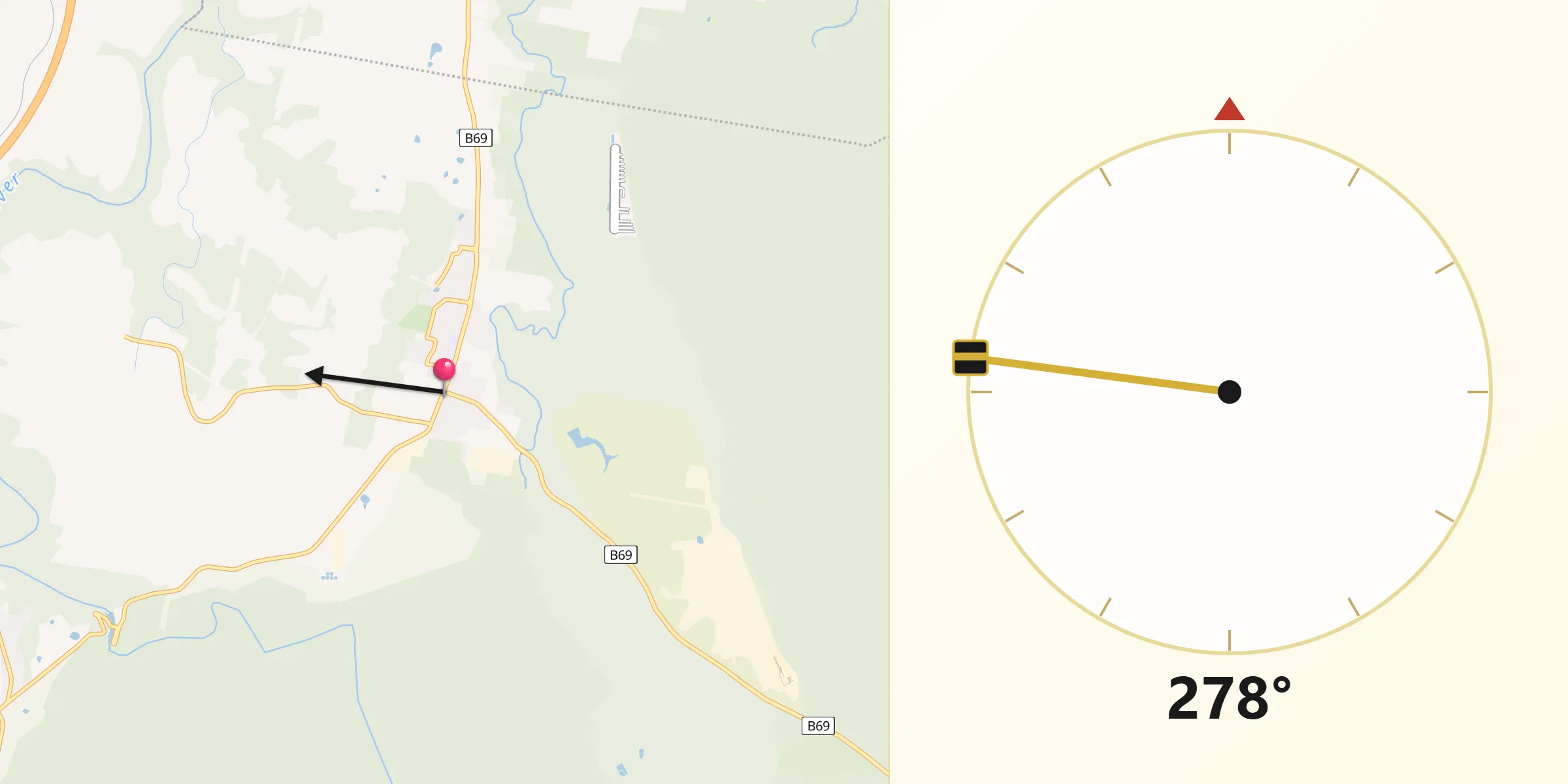 Qibla Direction from Appin
