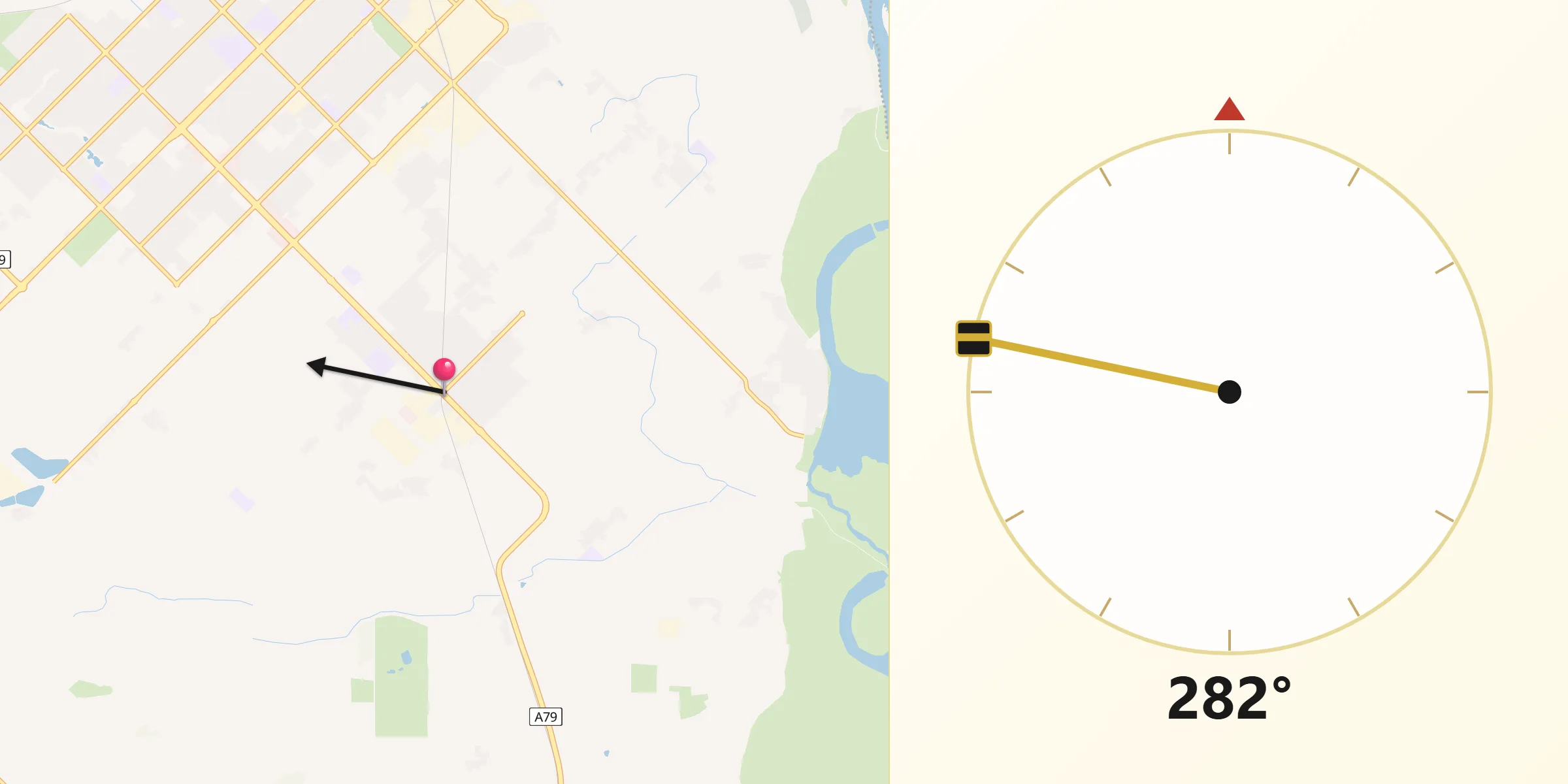 Qibla Direction from Irymple