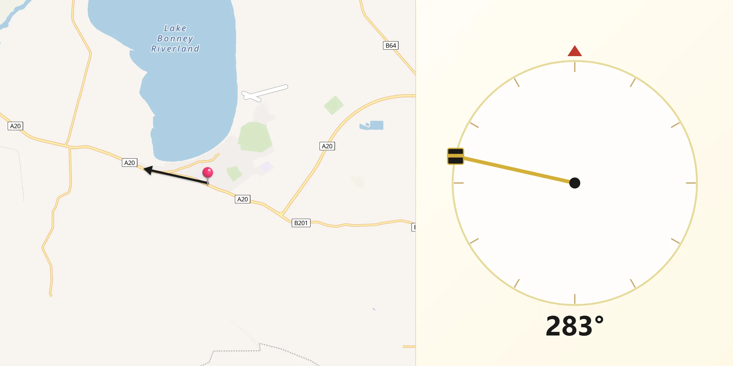 Qibla Direction from Barmera