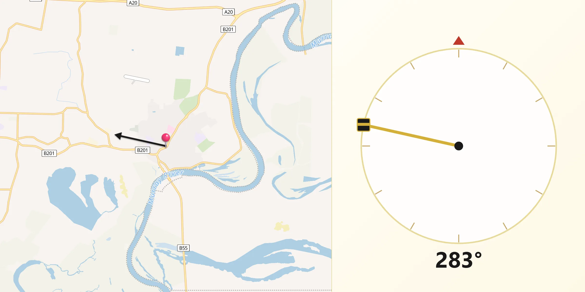 Qibla Direction from Berri