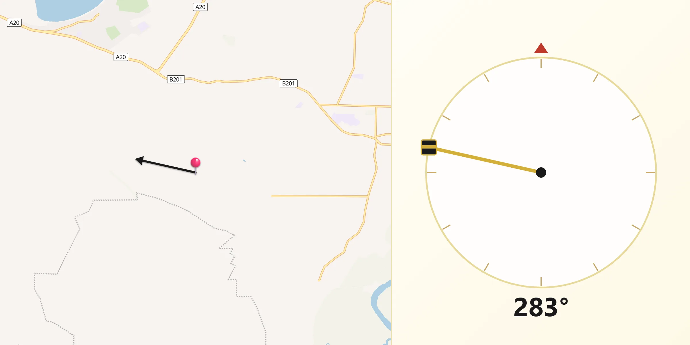 Qibla Direction from Berri and Barmera