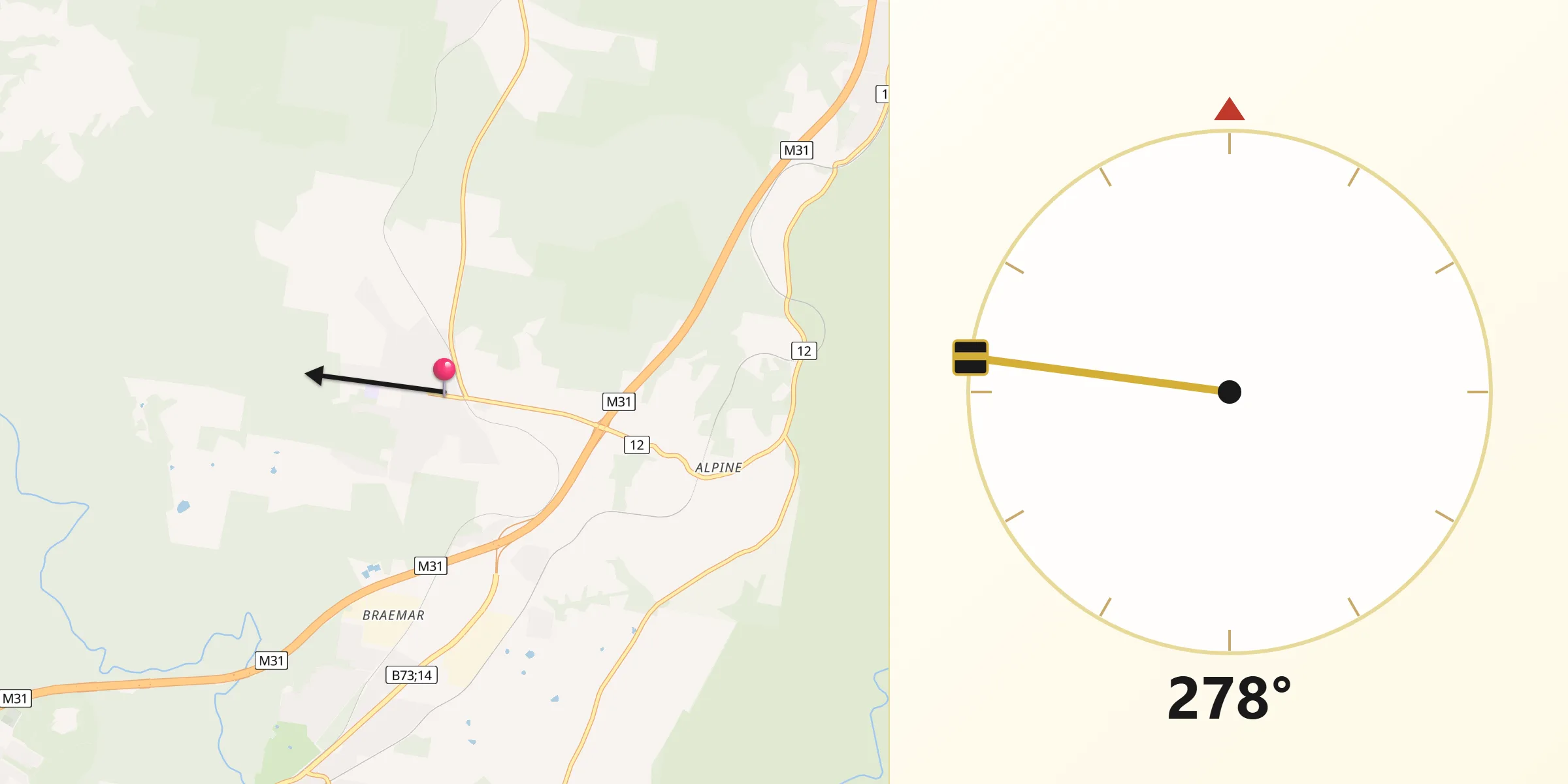 Qibla Direction from Colo Vale